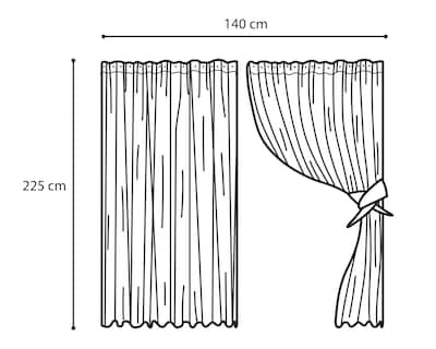 Foto 5 | Cortina Ricky 140 x 225 cm Dorada 2 Piezas