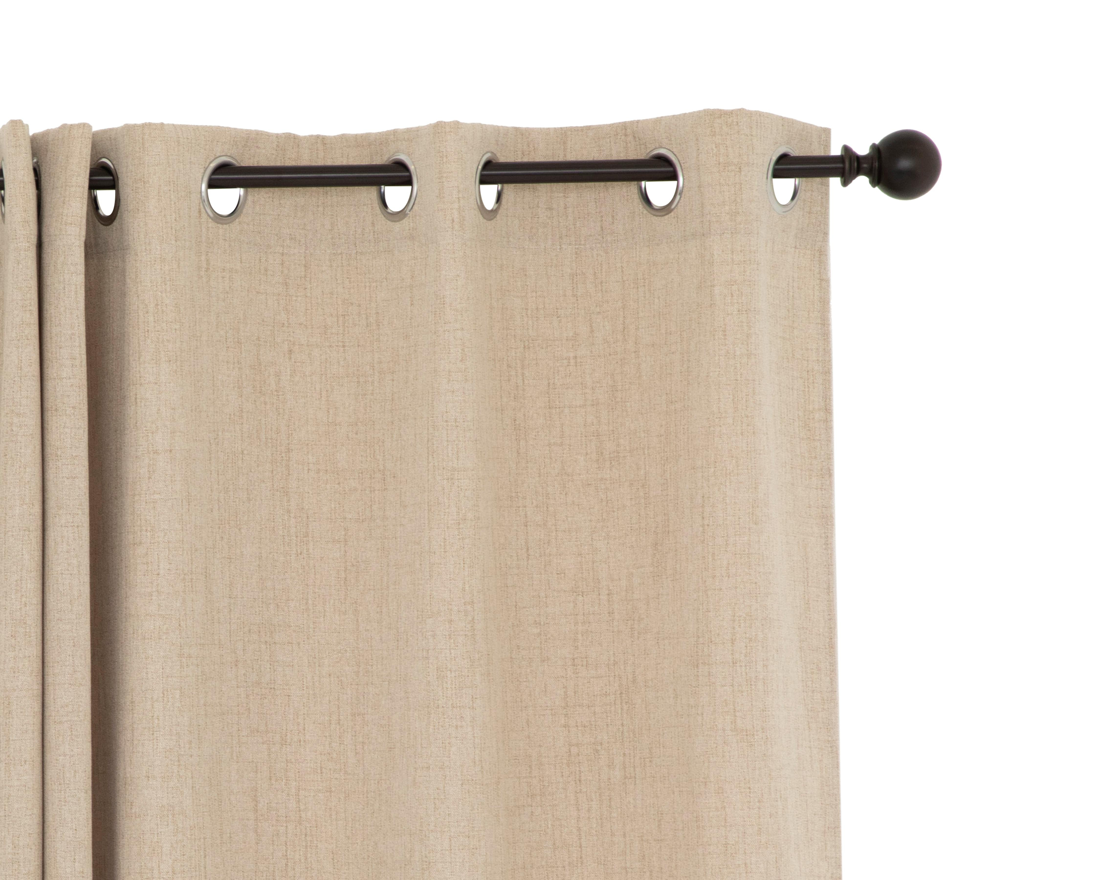 Foto 4 pulgar | Cortina Vicky 140 x 225 cm Beige 2 Piezas