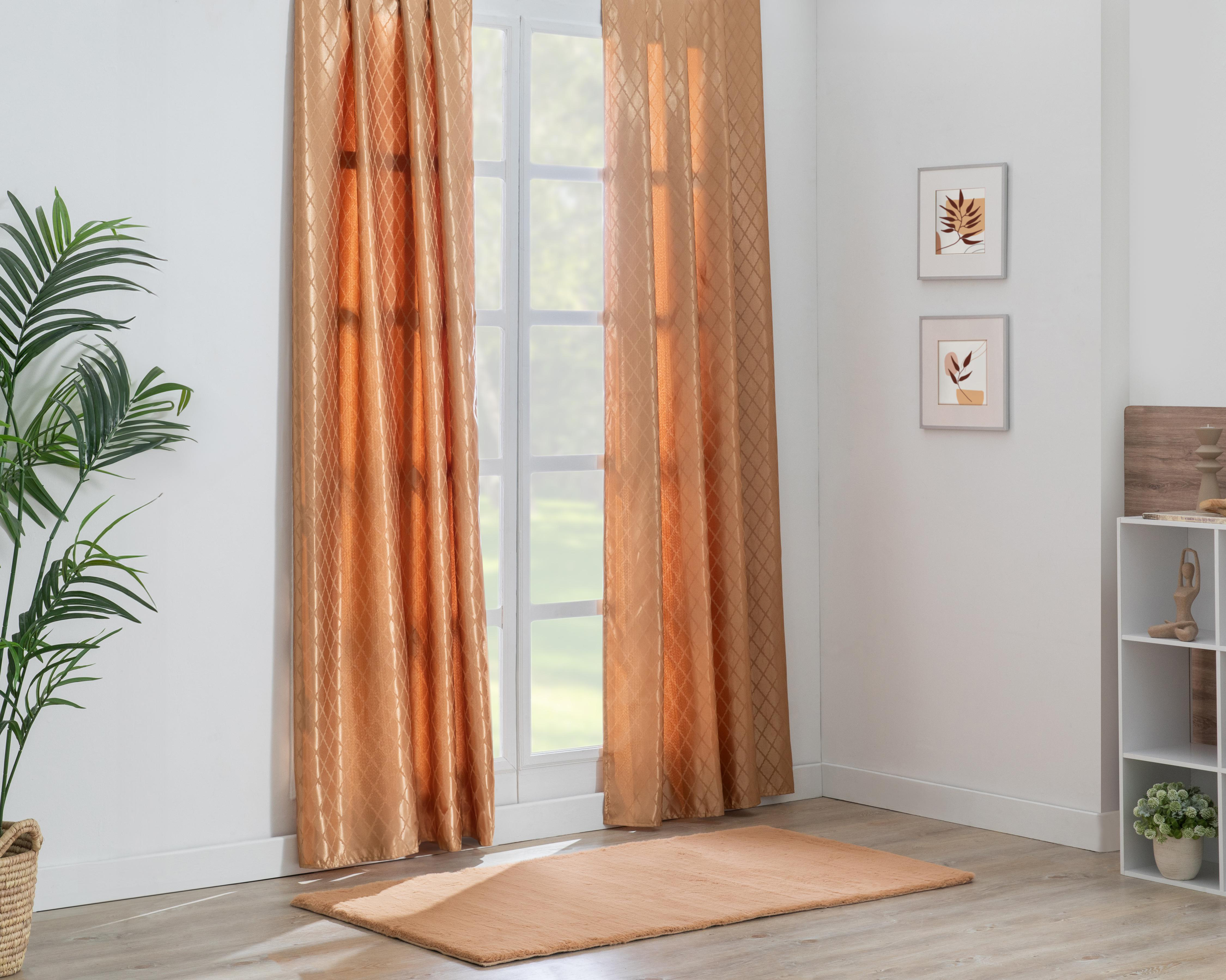 Foto 1 | Cortina Feiry 140 x 260 cm Cobre 2 Piezas