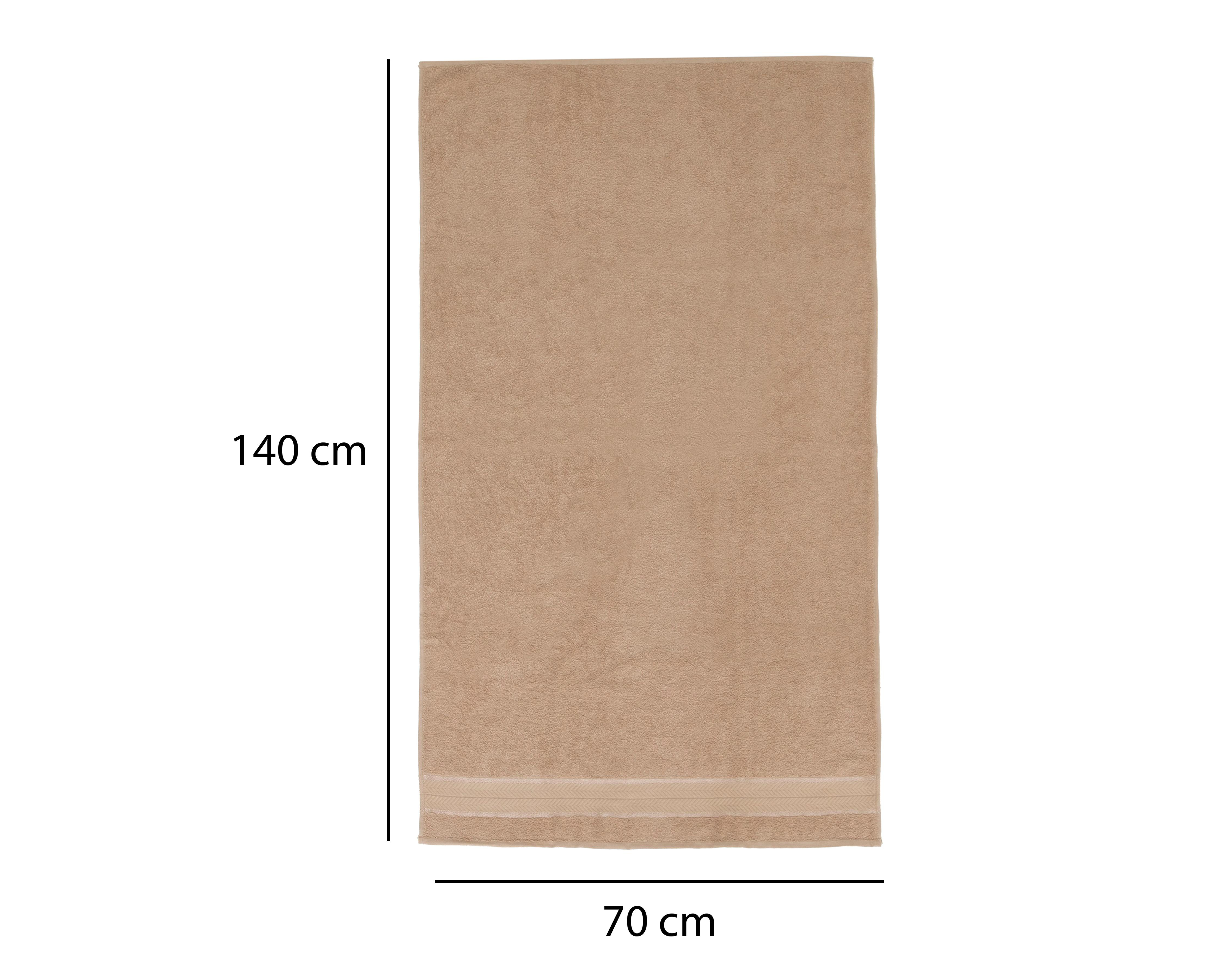 Foto 5 pulgar | Toalla de Baño Sola Textil Clarissa Beige 4 Piezas