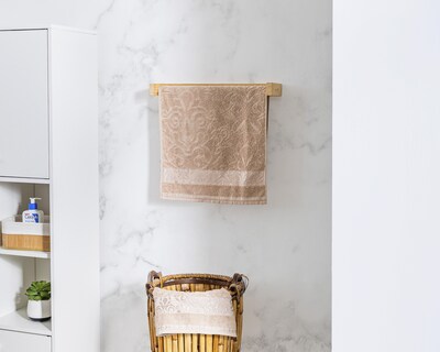 Foto 5 | Toalla para Manos Sola Textil Carey Monarca Beige 2 Piezas