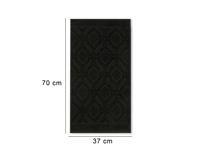 Foto 6 | Toalla para Manos Sola Textil Carey Negro 2 Piezas