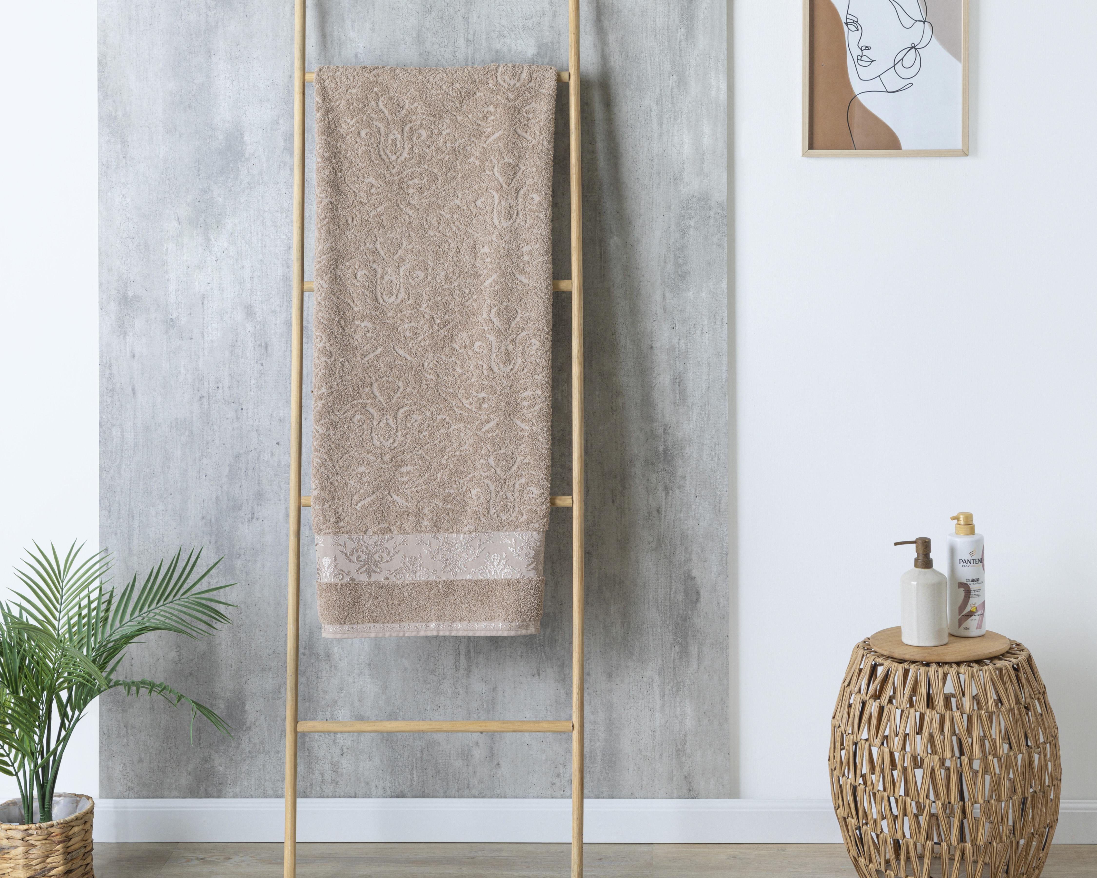 Foto 5 pulgar | Toalla de Baño Sola Textil Monarca Plus Beige de Algodón