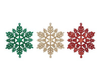 Foto 1 | Colgantes Tradiotional Snow Flakes 6 Piezas