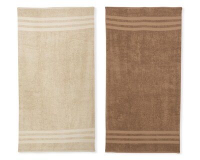 Foto 3 | Toalla de Baño Cottonella Soft Beige de Algodón 2 Piezas