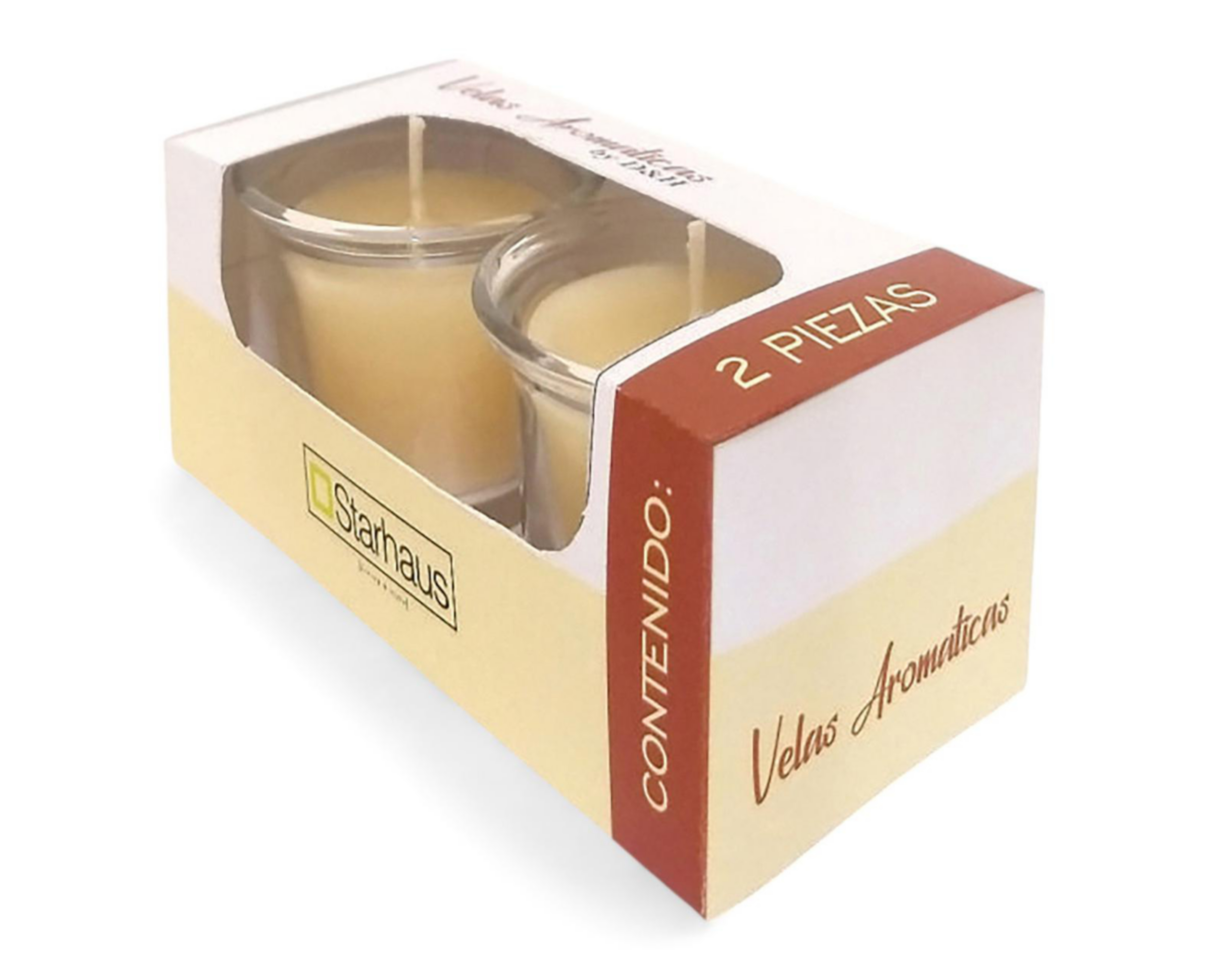 Foto 4 pulgar | Vela Aromática Vainilla 2 Piezas