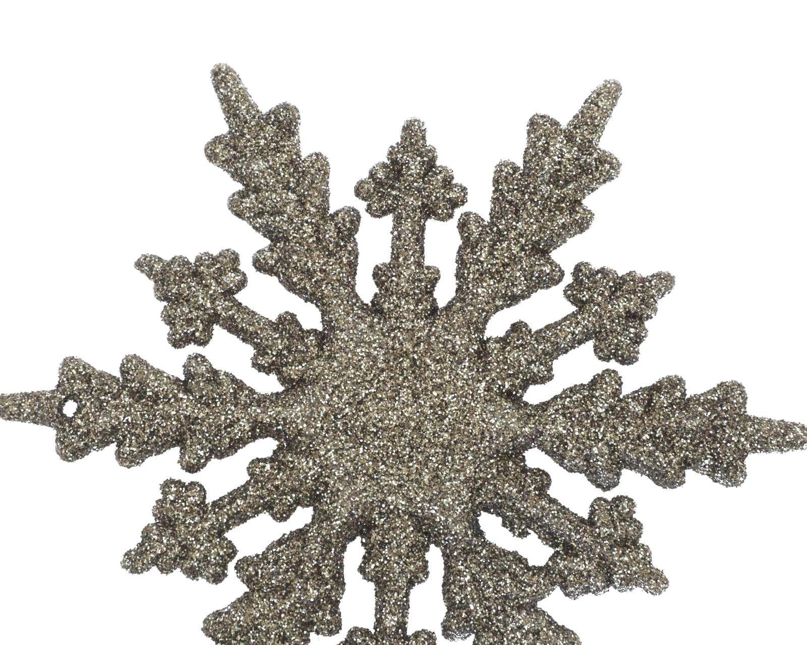 Foto 4 pulgar | Adorno para Árbol de Navidad Copo Moka 4 Piezas
