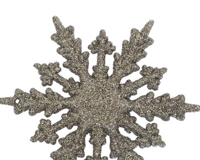 Foto 3 | Adorno para Árbol de Navidad Copo Moka 4 Piezas