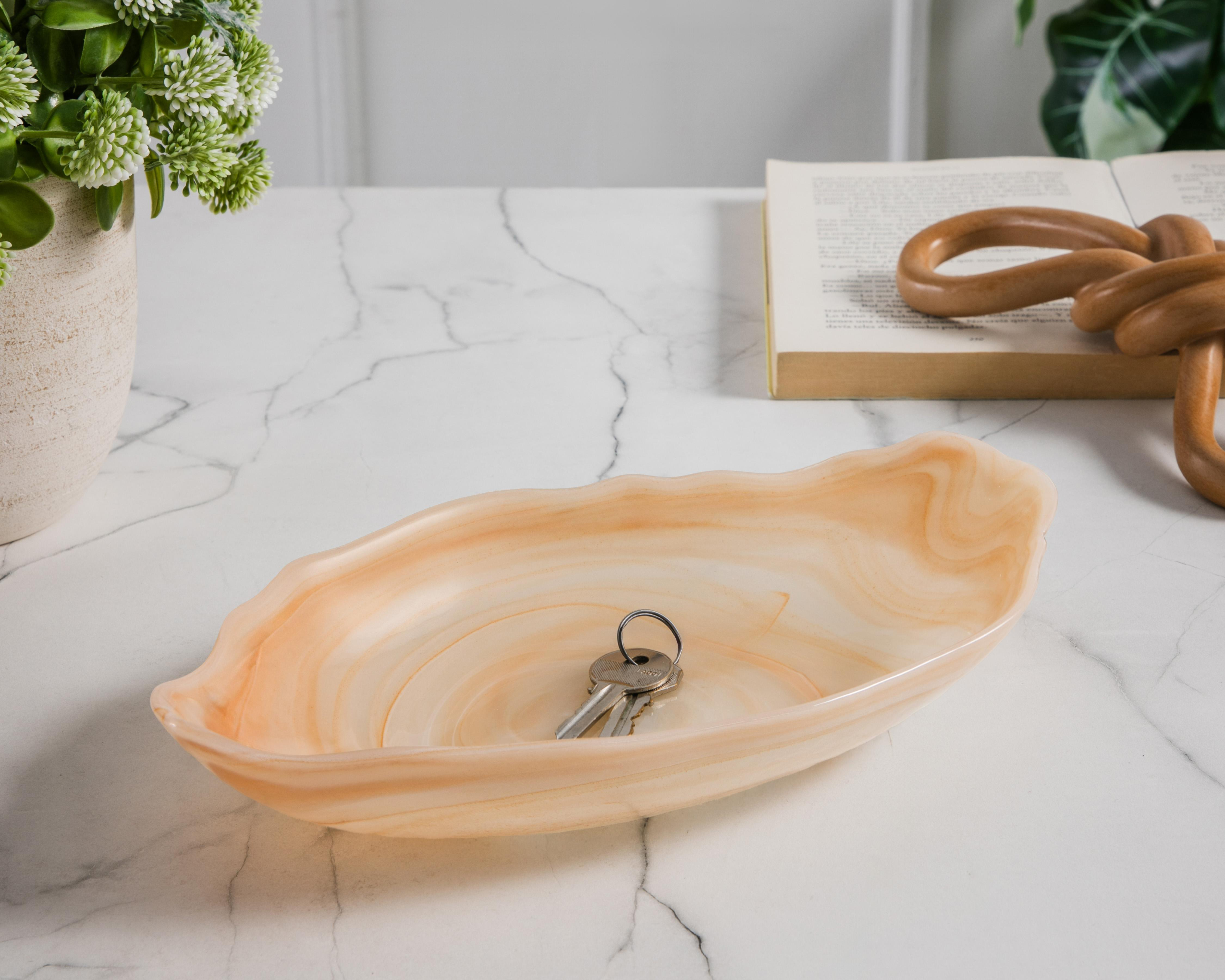 Foto 4 | Platón Decorativo Milly de Vidrio