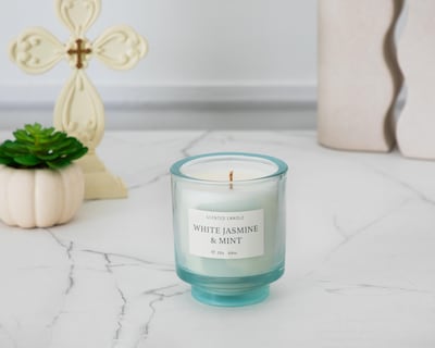 Foto 5 | Vela Aromática Jazmín Blanco y Menta