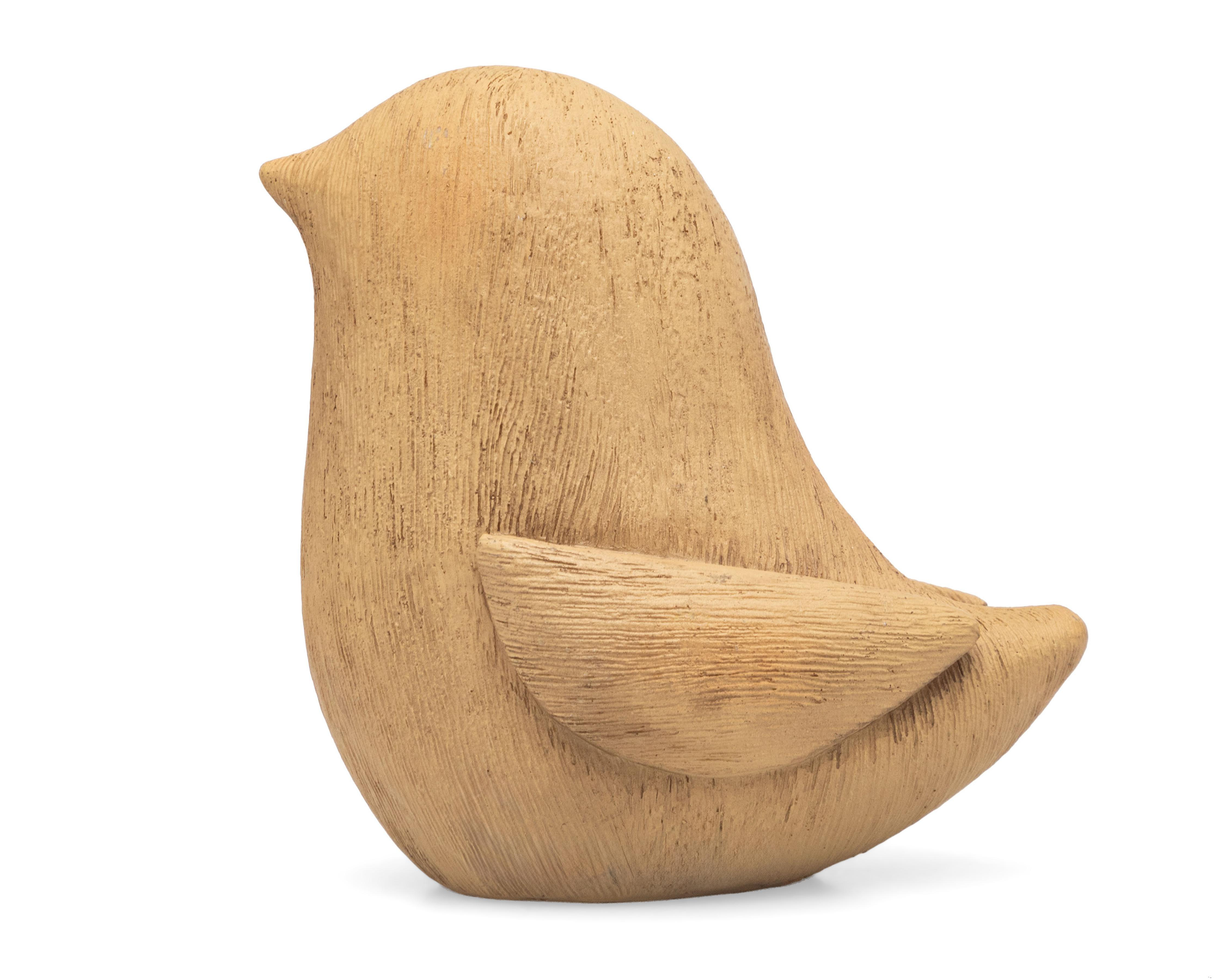Escultura de Pájaro Flossie de Cerámica