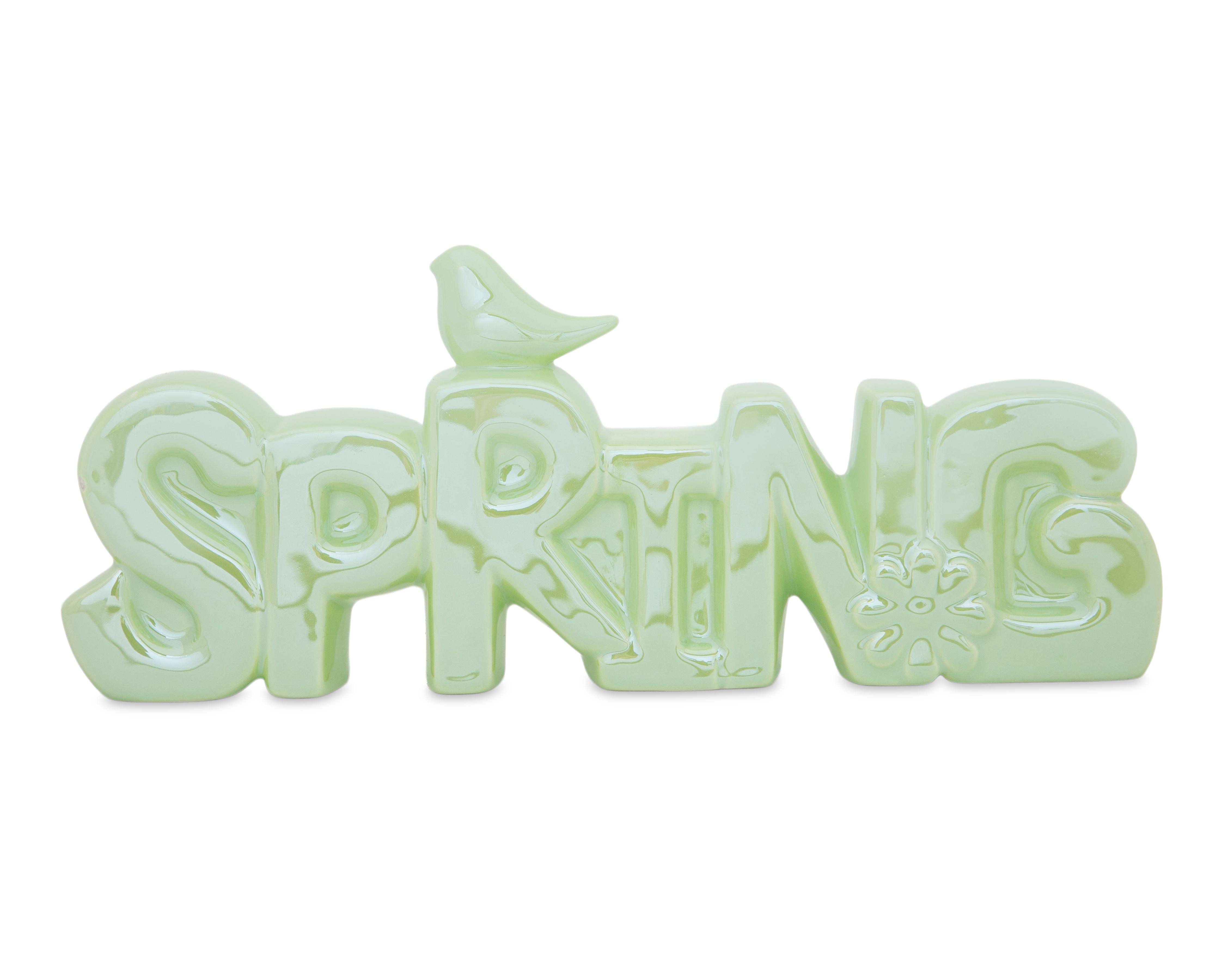 Letrero Decorativo Spring de Cerámica
