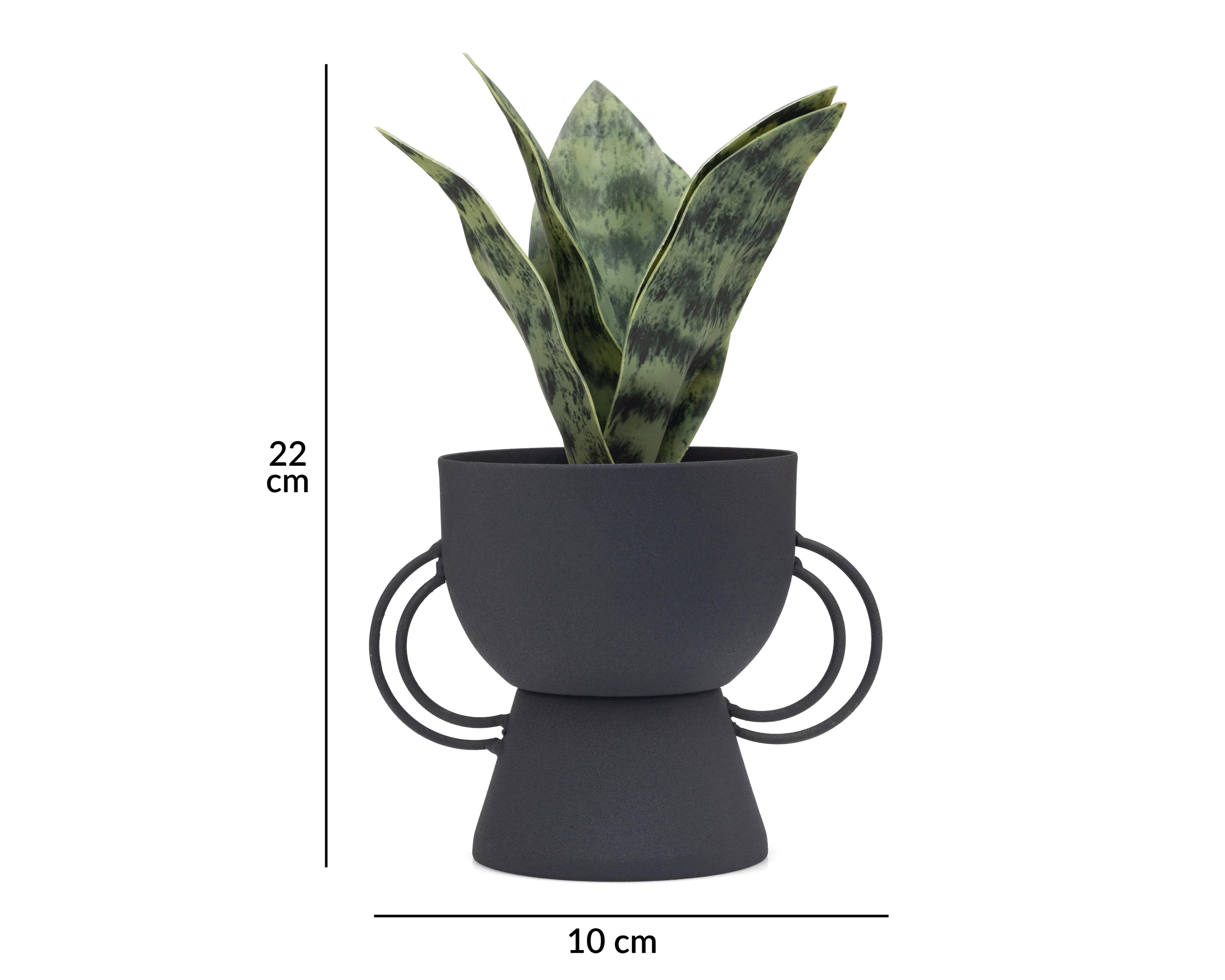 Foto 6 pulgar | Sansevieria Artificial con Maceta Starhaus 22 cm
