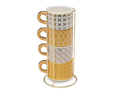 Foto 2 | Taza de Cerámica Starhaus 4 Piezas
