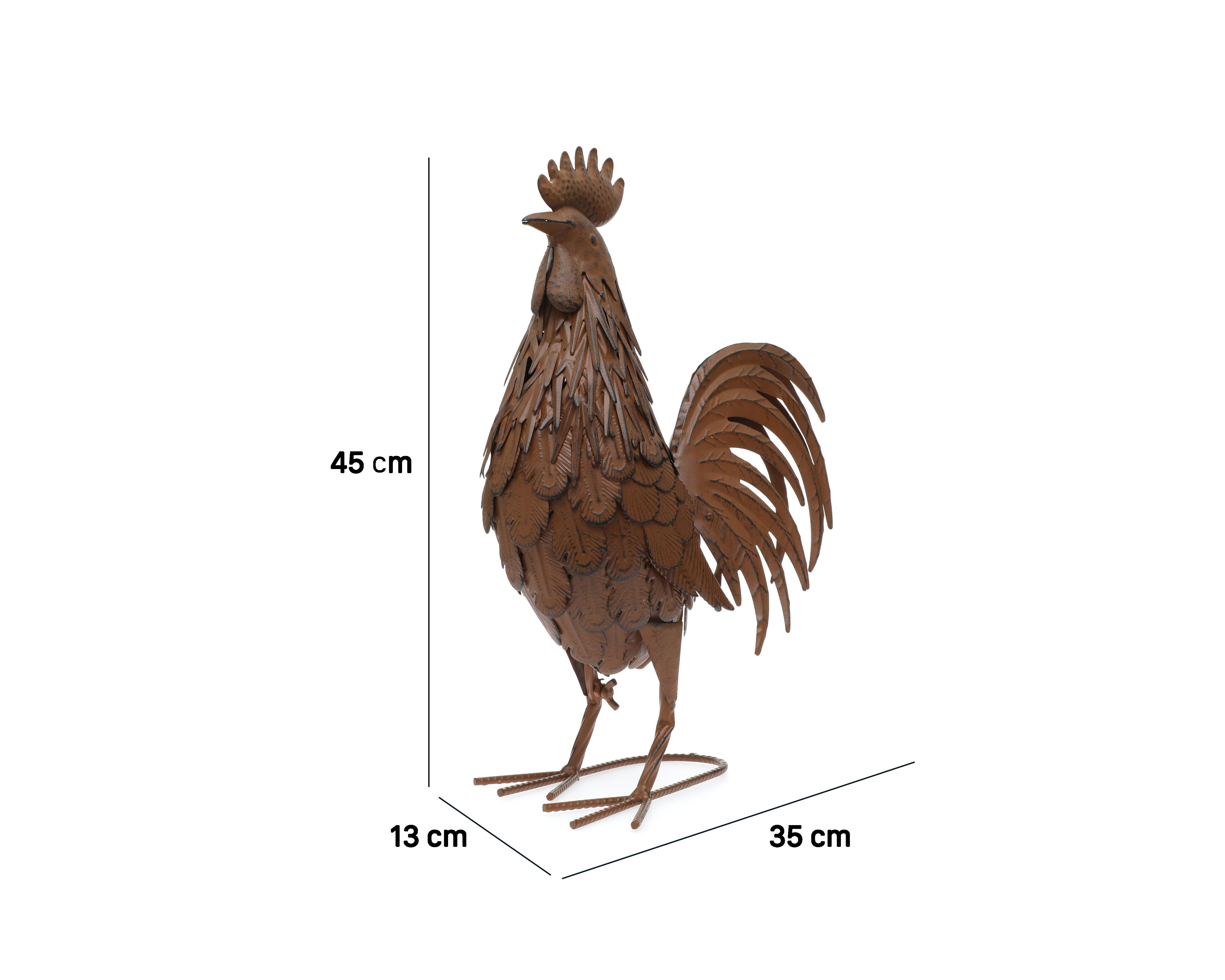 Foto 6 | Escultura de Gallo Plucky de Metal
