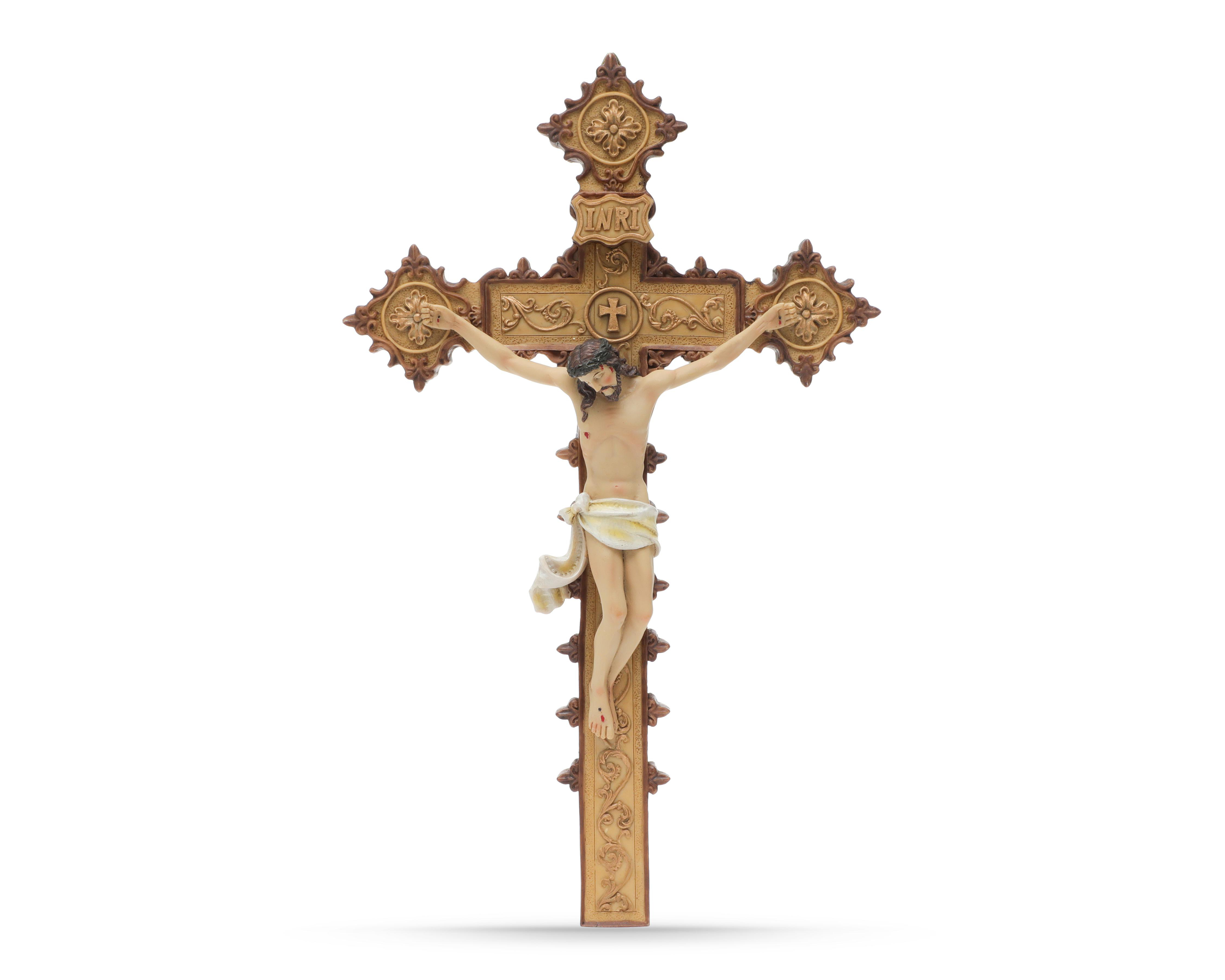Foto 4 pulgar | Crucifijo de Poliresina Jesús