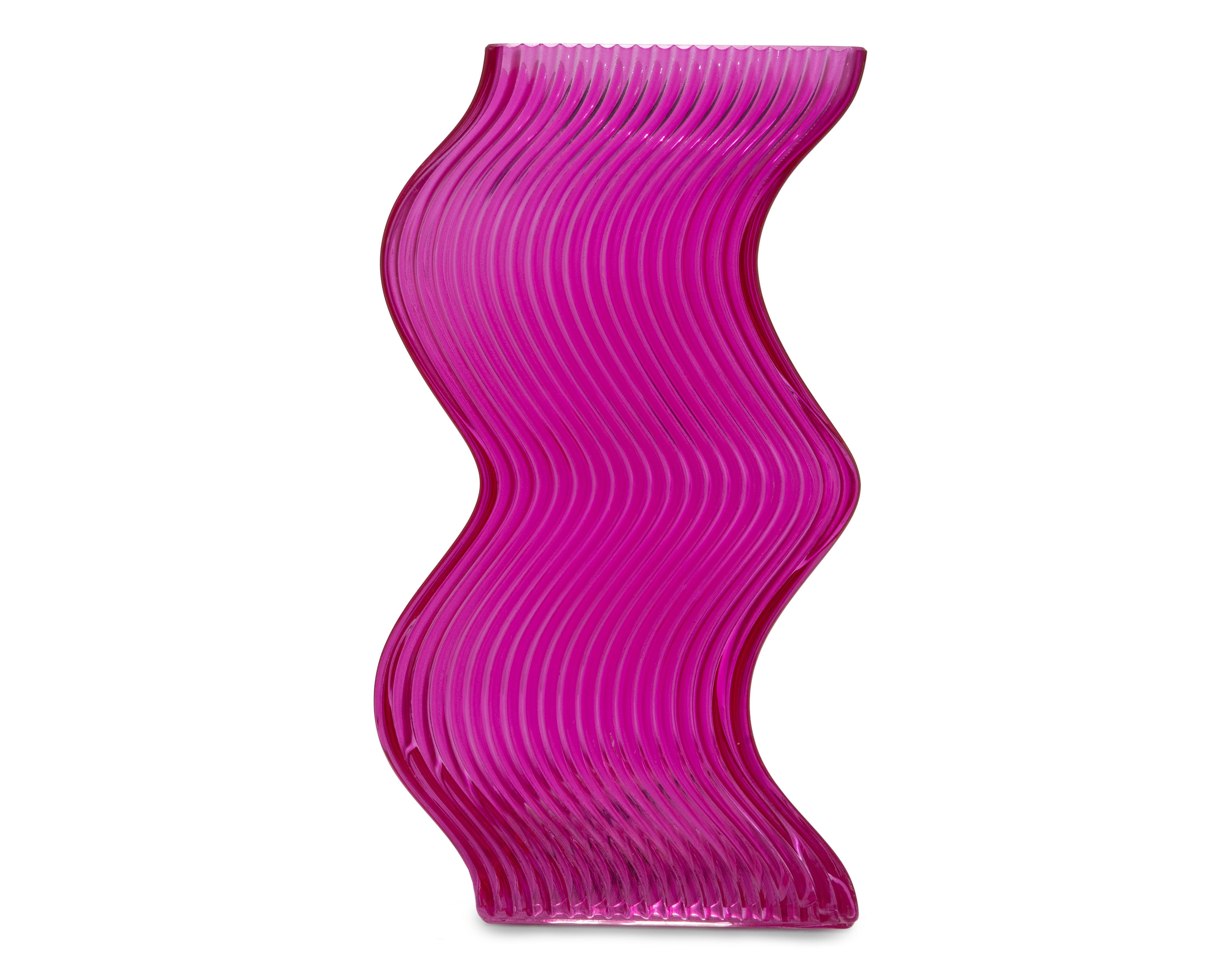 Jarrón Decorativo Groov de Vidrio