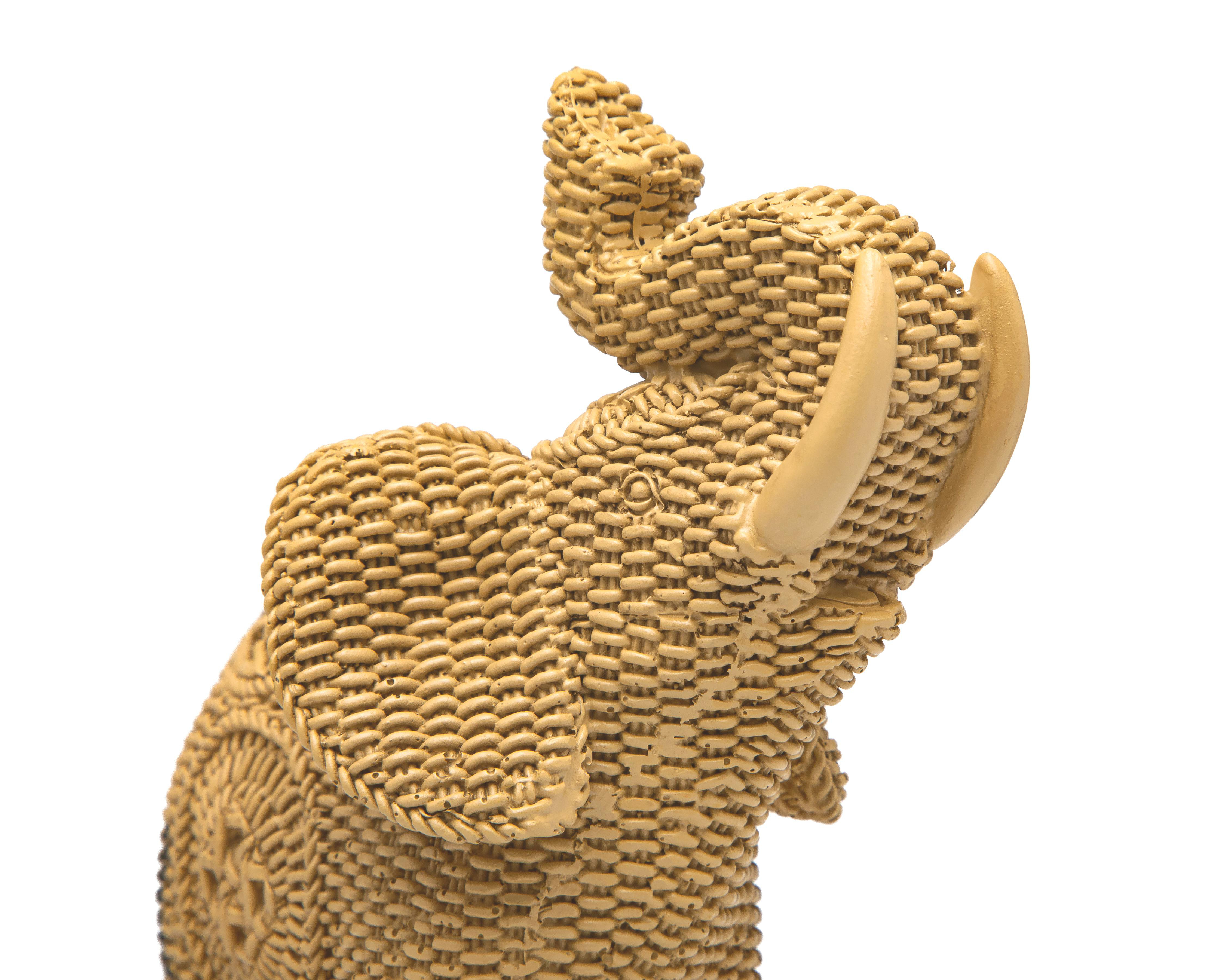 Foto 5 pulgar | Escultura de Elefante Edrik de Poliresina