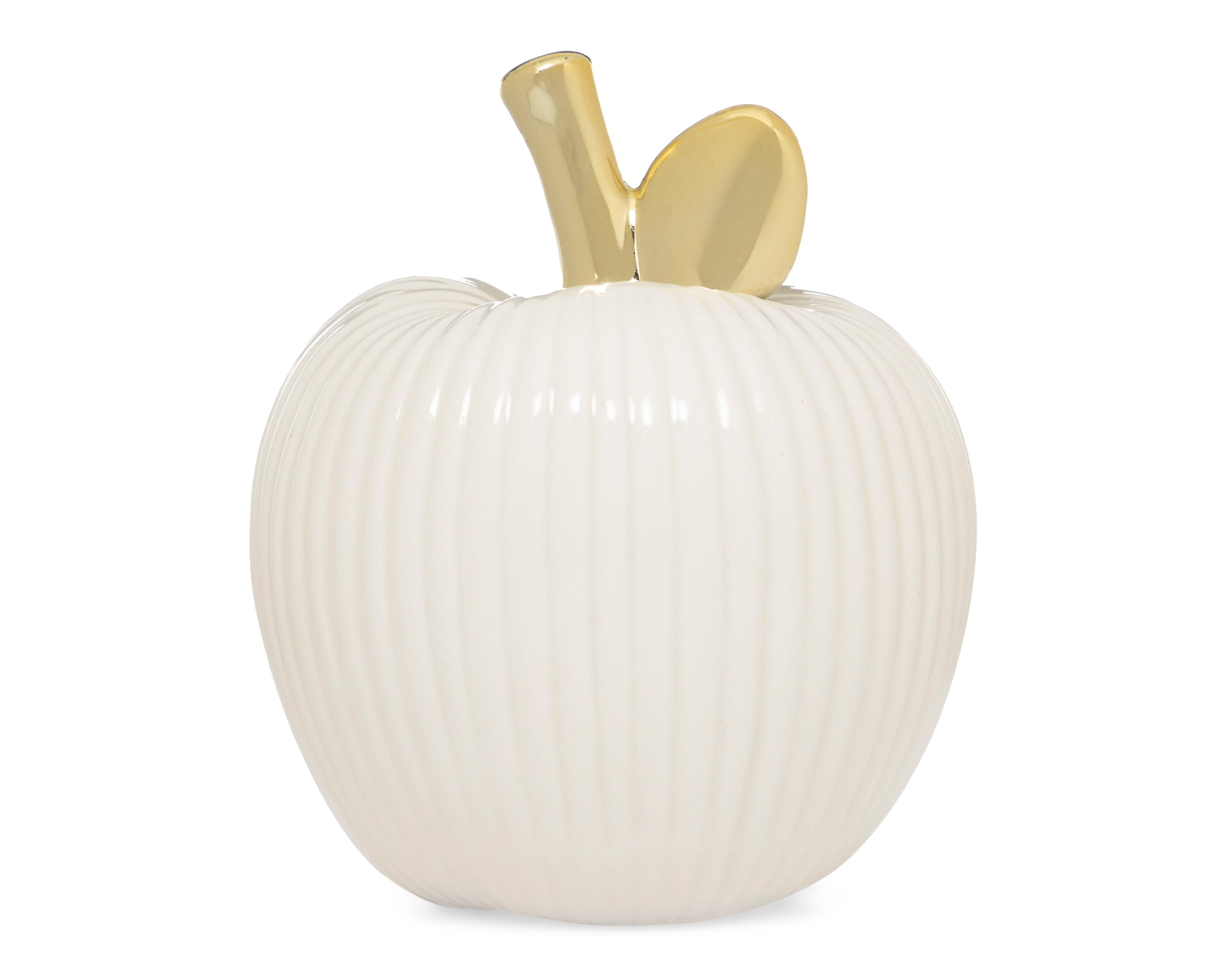 Escultura de Manzana Apple Whi de Cerámica