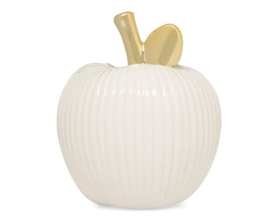 Foto 1 | Escultura de Manzana Apple Whi de Cerámica