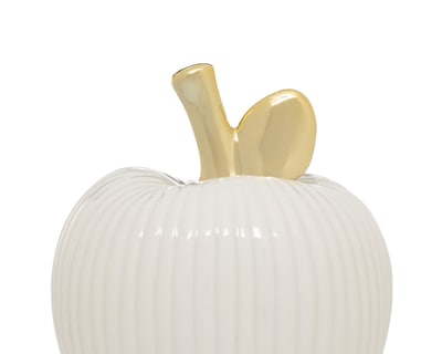 Foto 3 | Escultura de Manzana Apple Whi de Cerámica