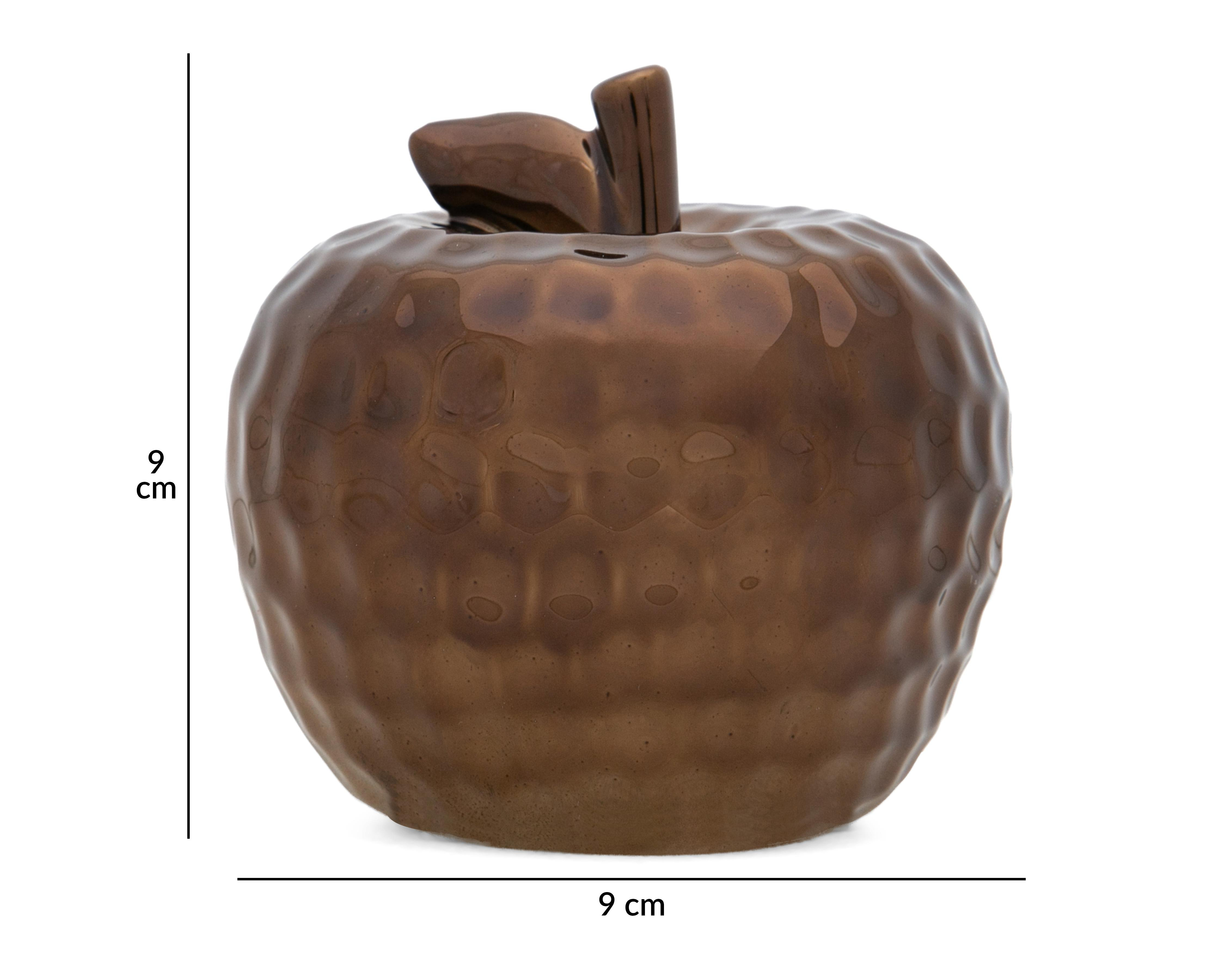 Foto 5 | Escultura de Manzana Apple Bronce de Cerámica