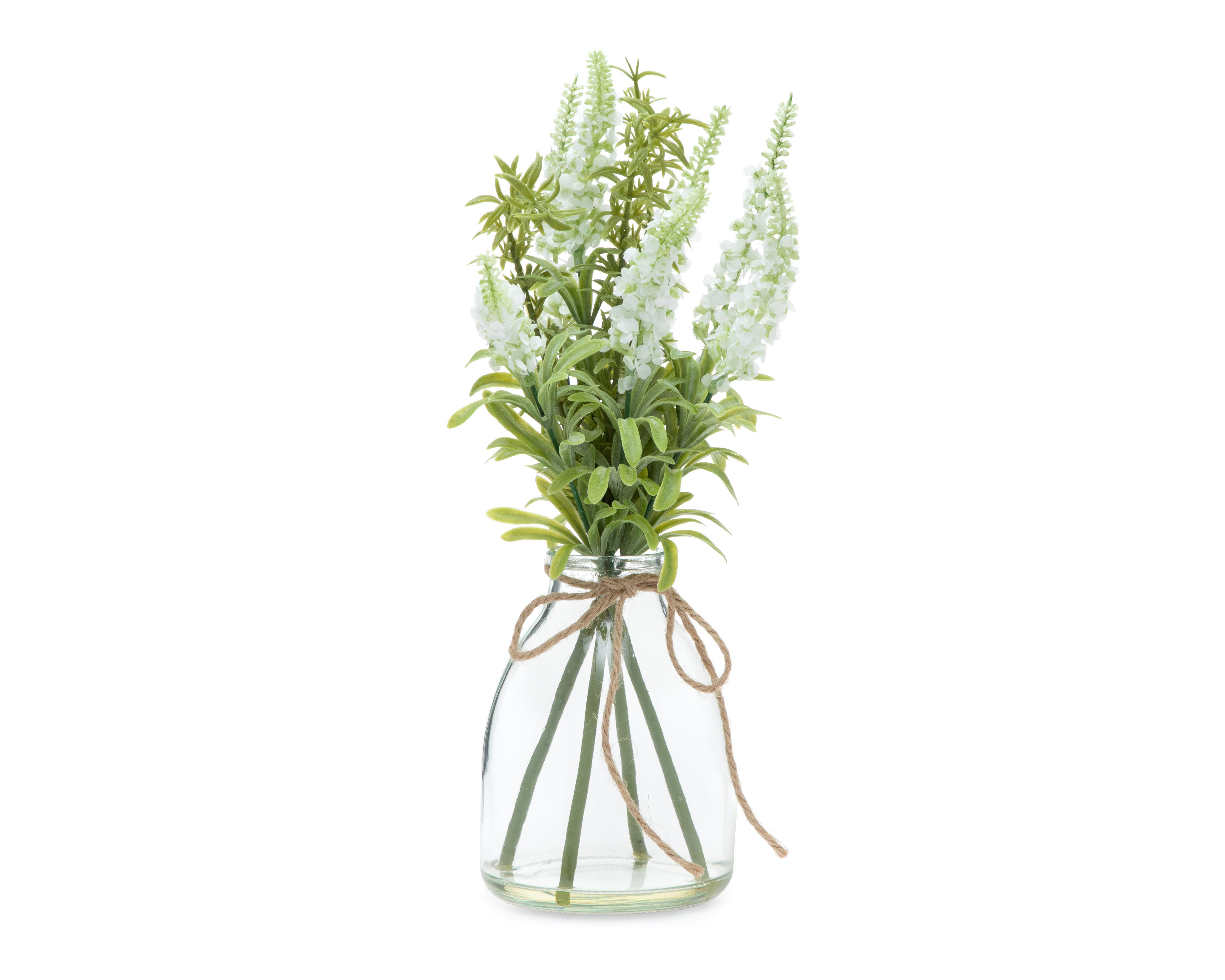 Foto 2 pulgar | Lavanda Artificial Starhaus con Florero 33.5 cm