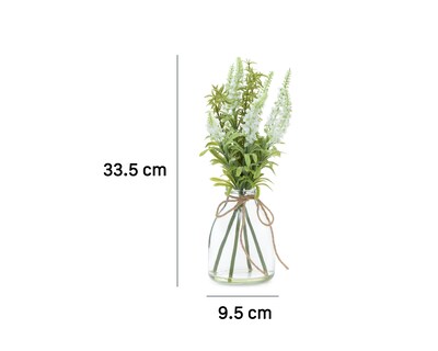 Foto 5 | Lavanda Artificial Starhaus con Florero 33.5 cm