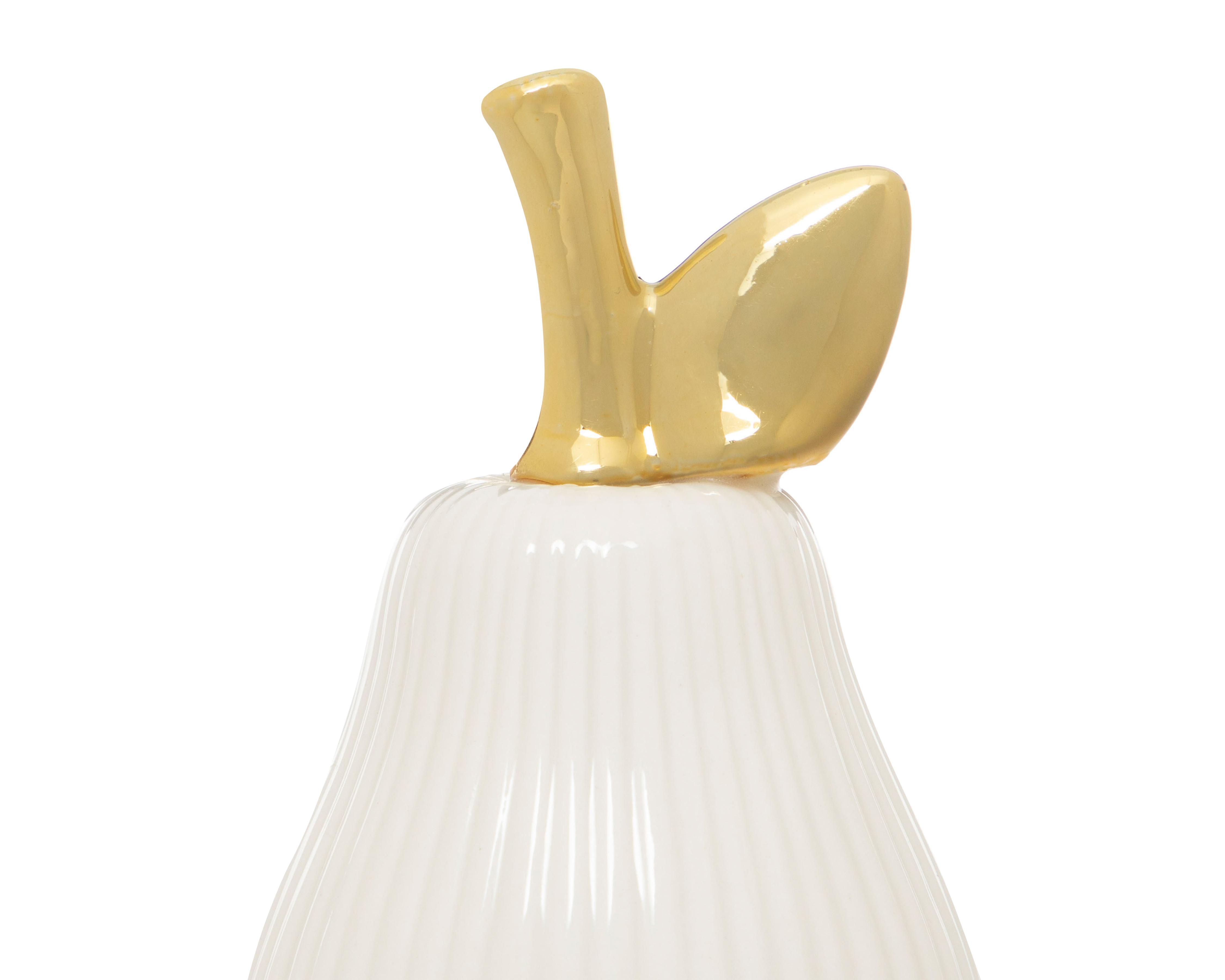 Foto 4 pulgar | Escultura de Pera Pear Whi de Cerámica