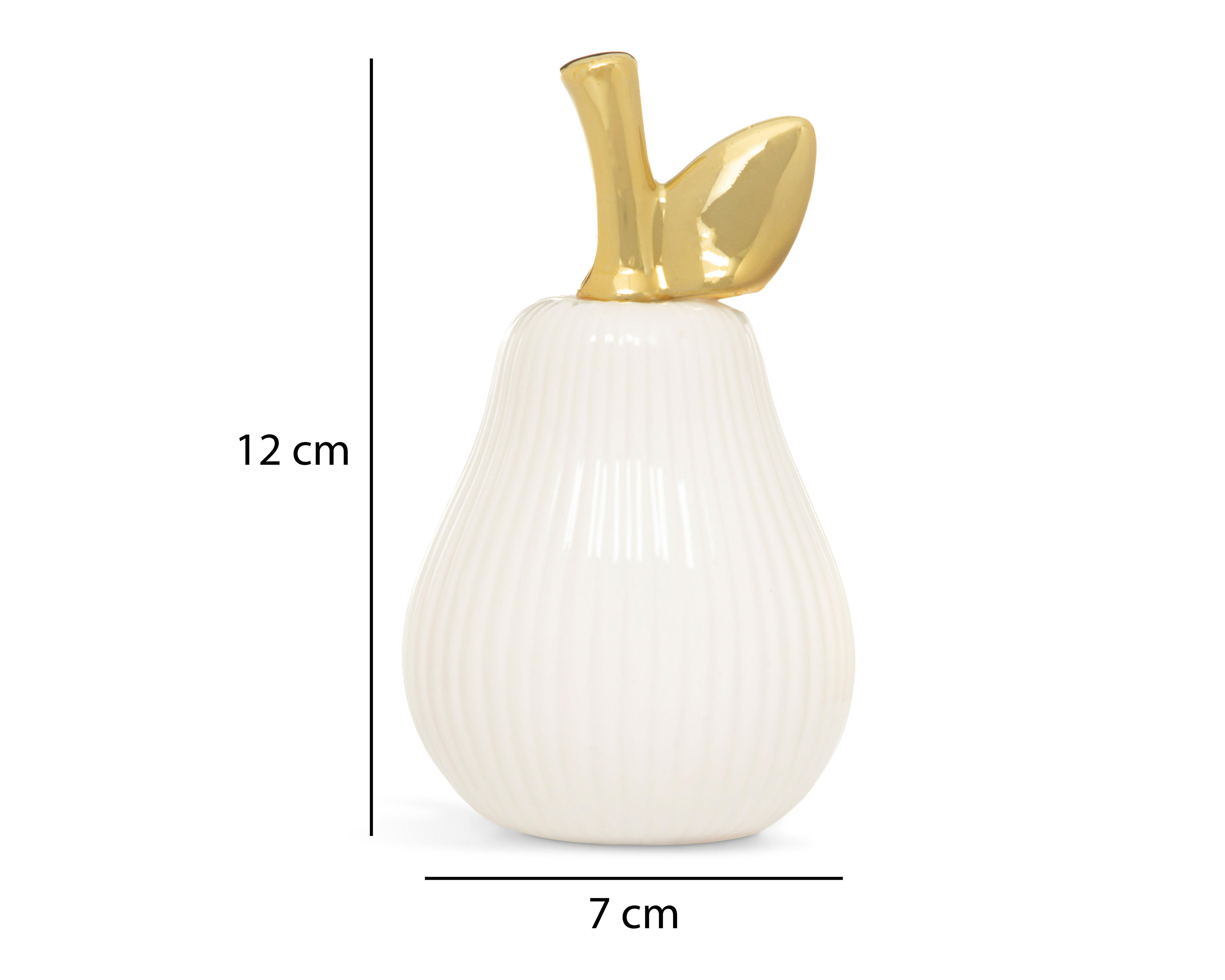 Foto 5 | Escultura de Pera Pear Whi de Cerámica
