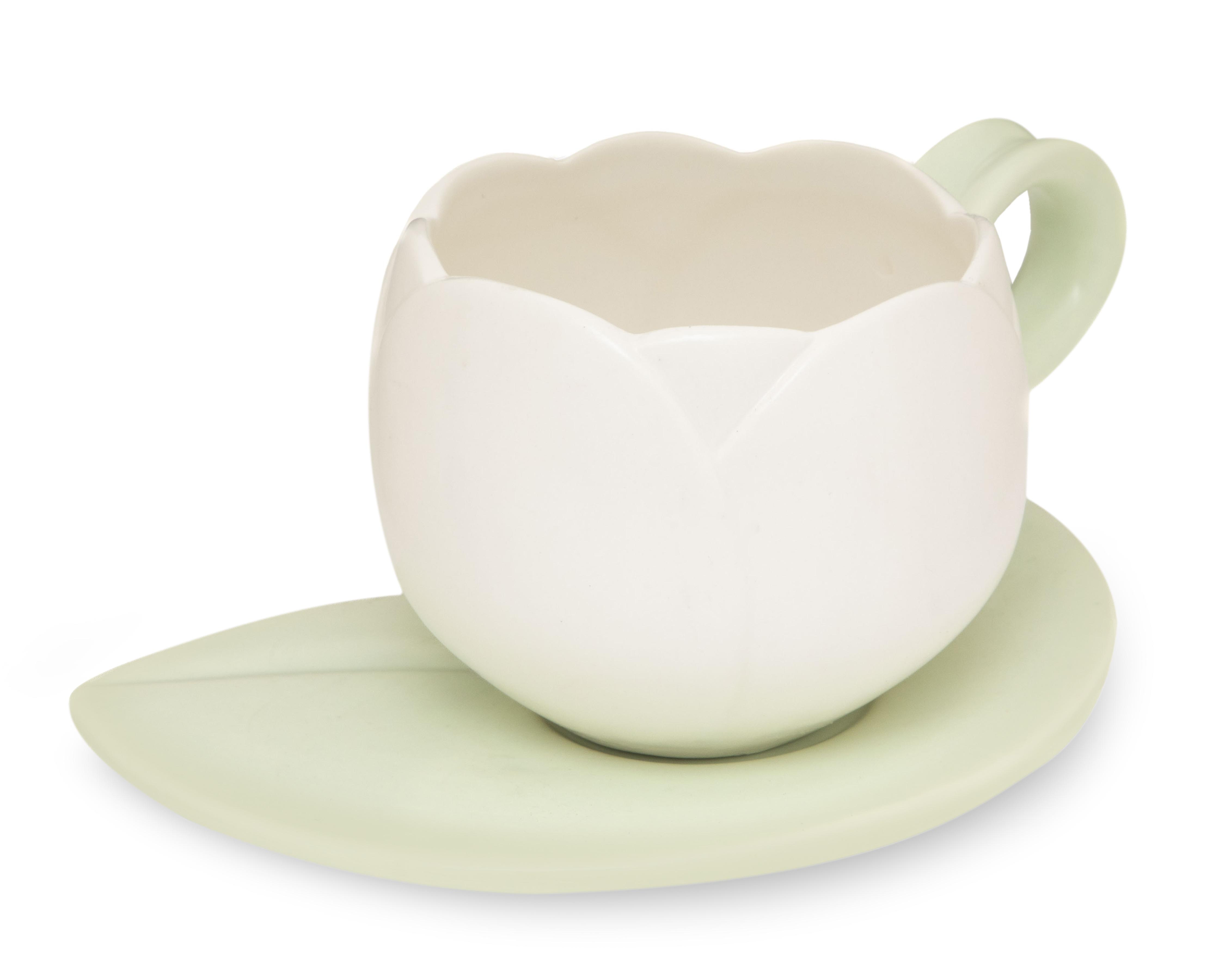 Foto 3 pulgar | Taza con Plato Decorativo Wilma de Cerámica