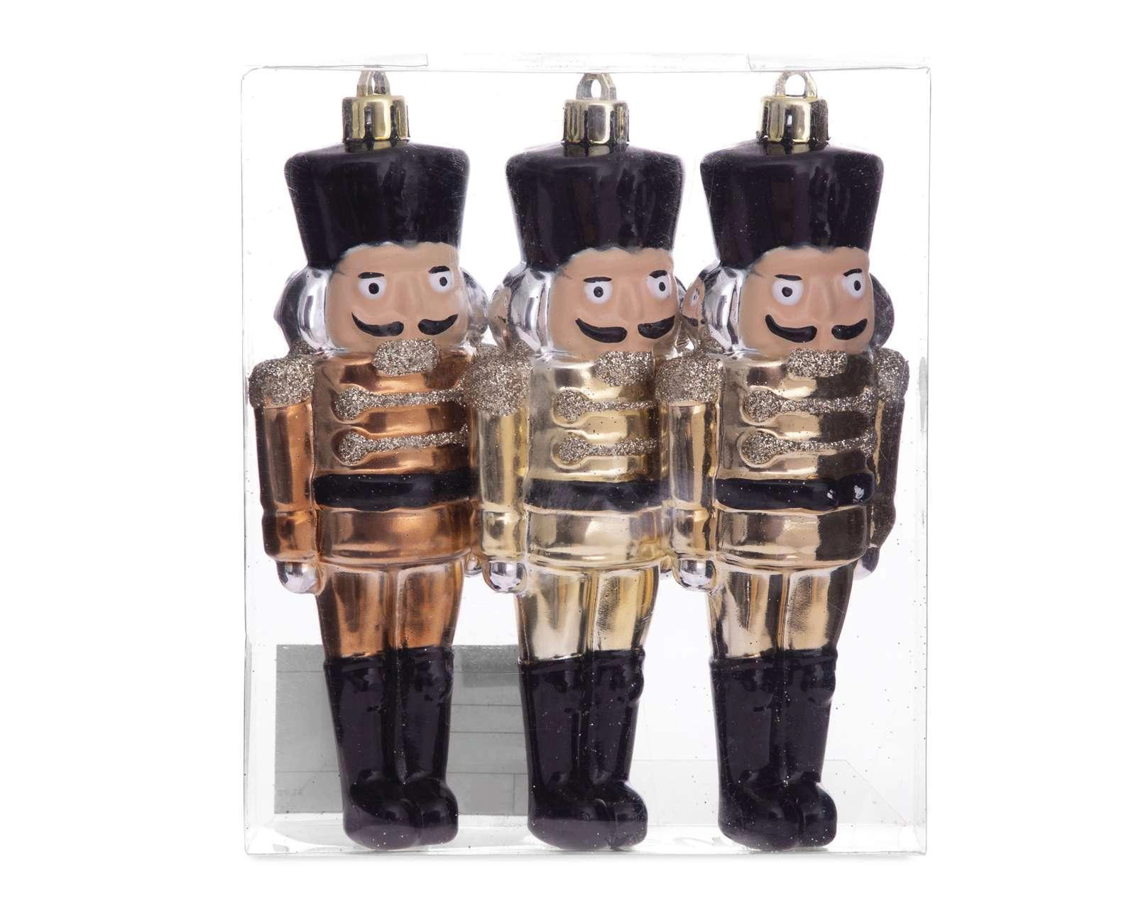 Foto 4 | Soldaditos Walnut Soldier 3 Piezas