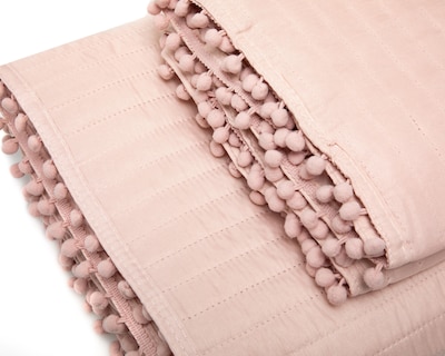 Foto 3 | Colcha Matrimonial con Fundas para Almohada Starhaus Emeric Rosa 3 Piezas
