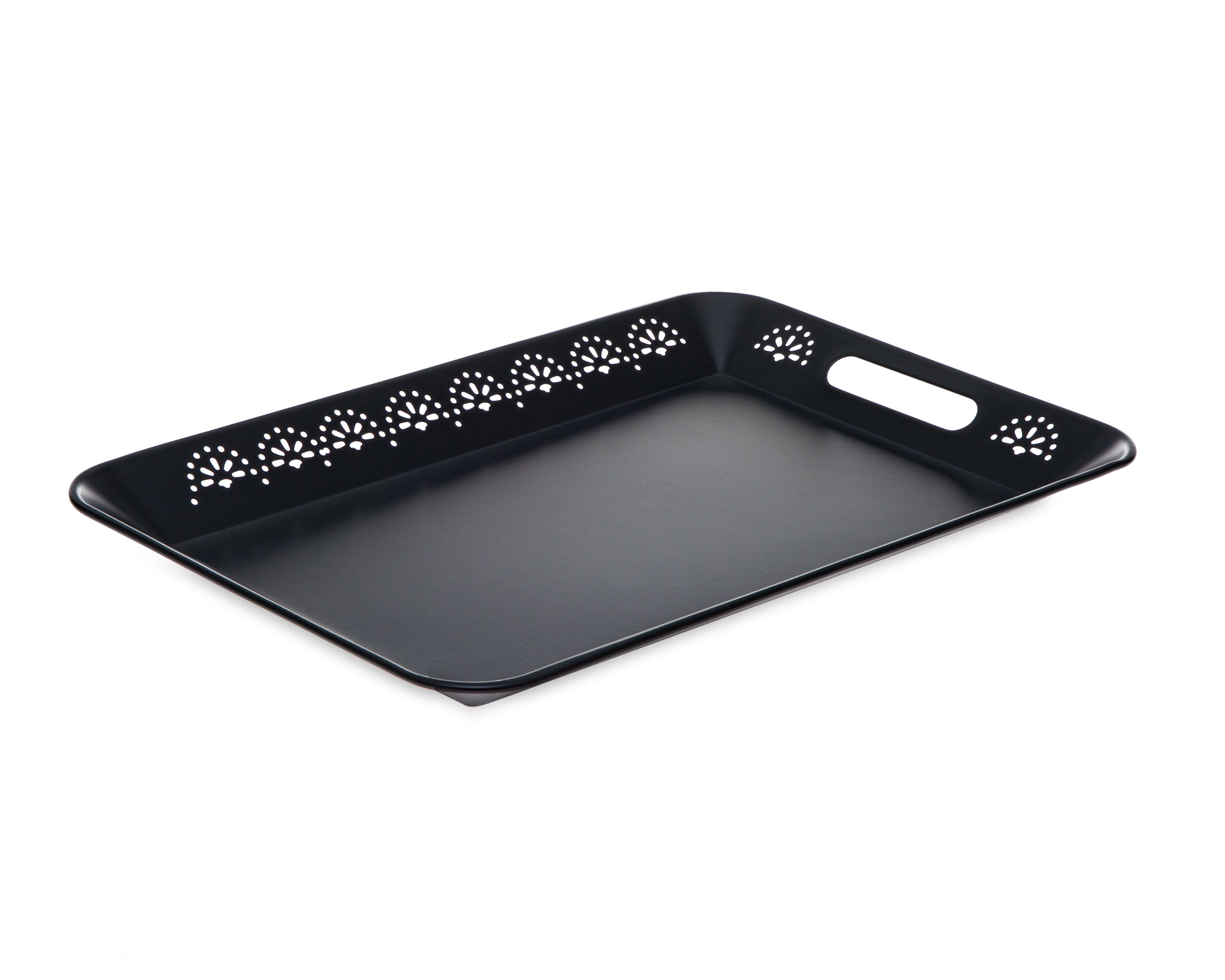 Charola Rectangular Balam de Metal