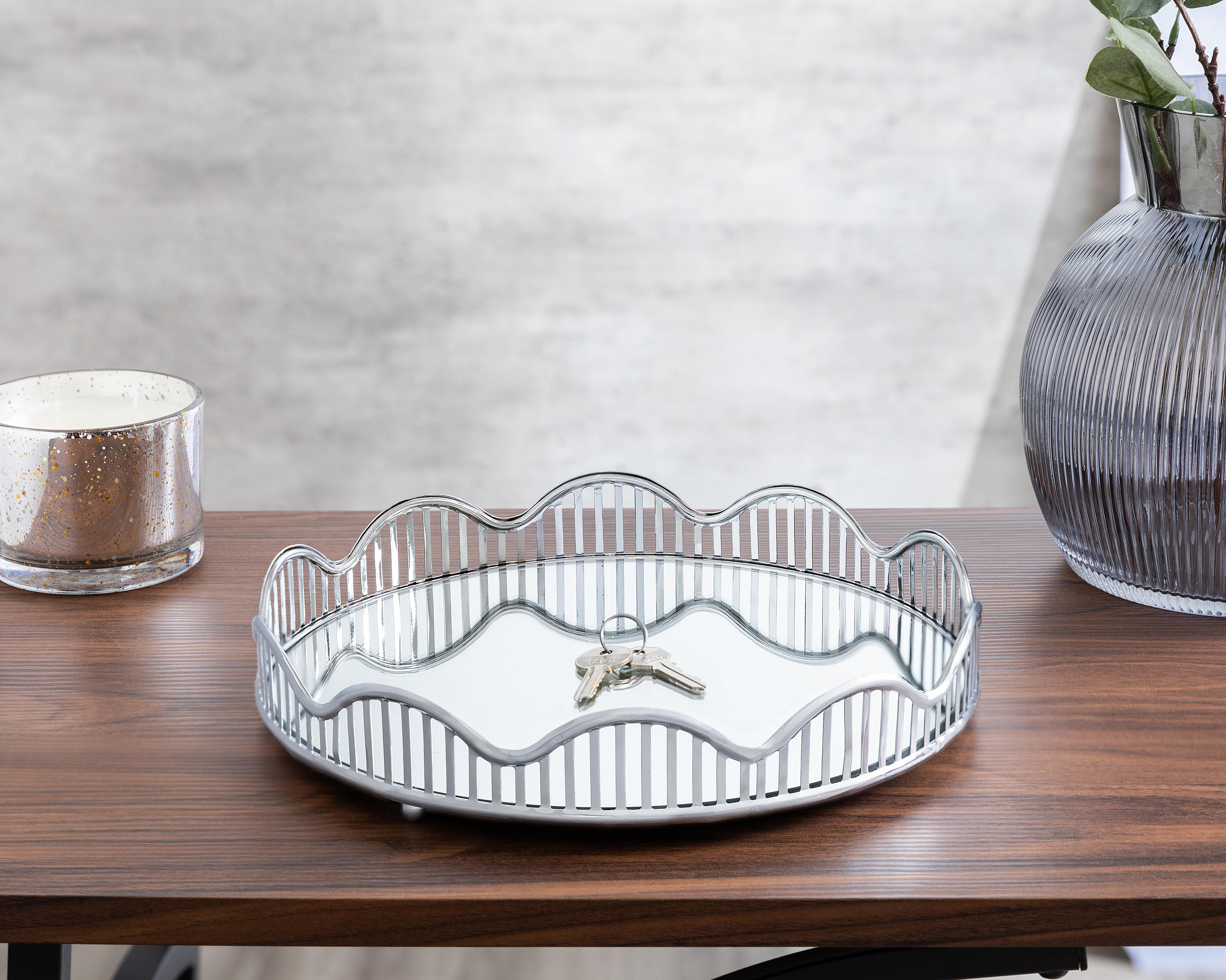 Foto 4 | Charola Decorativa Circular Yenay de Metal