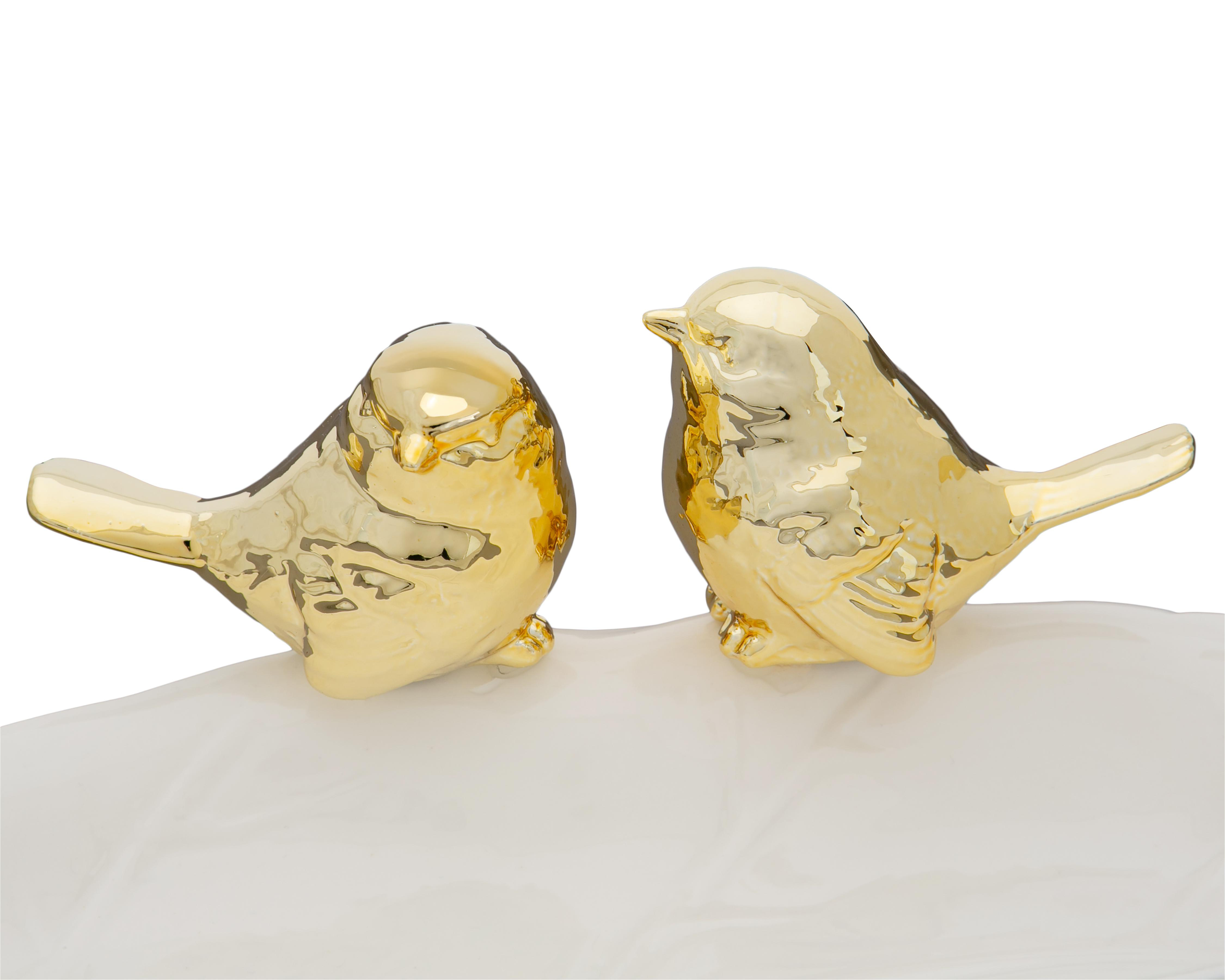 Foto 4 pulgar | Charola Lovebirds de Cerámica