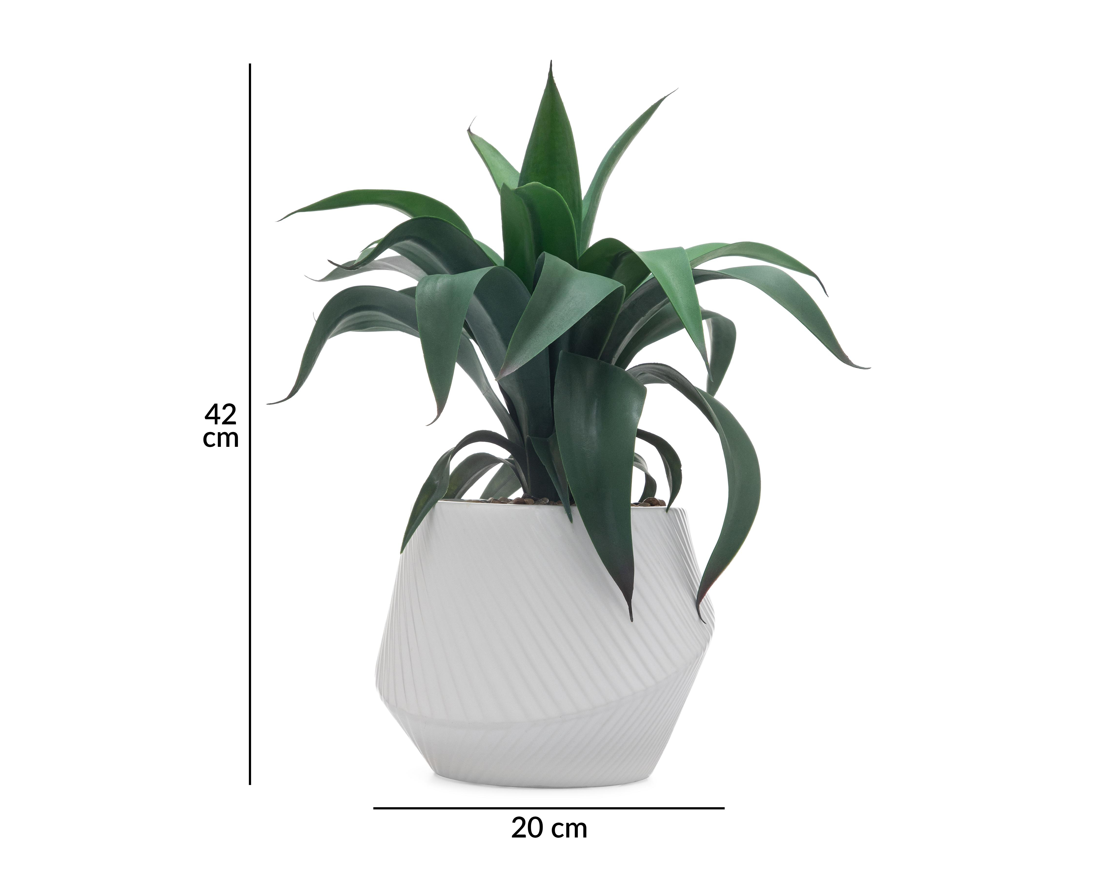 Foto 5 | Sábila Artificial con Maceta Starhaus 42 cm