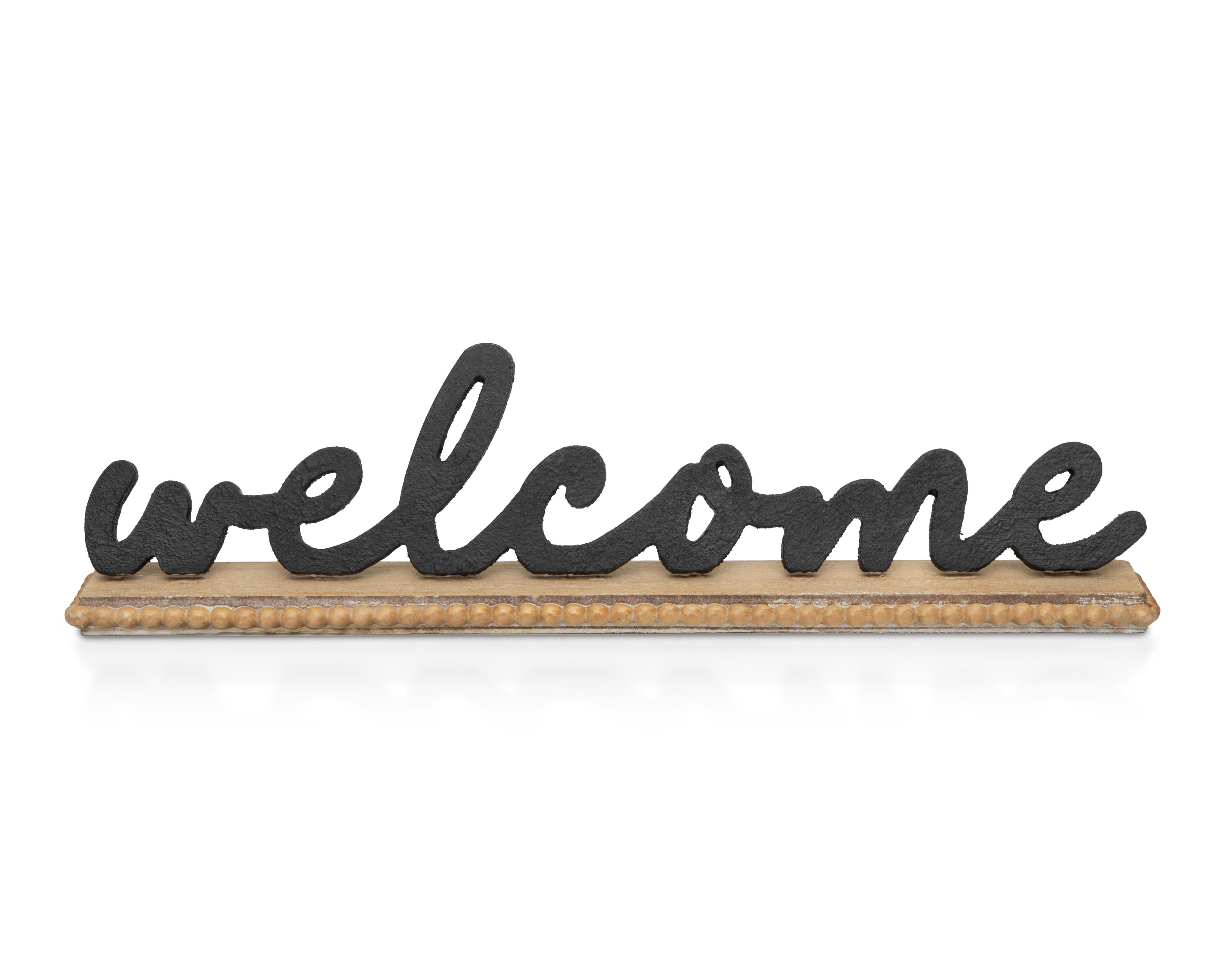 Escultura Welcome Welo de Madera