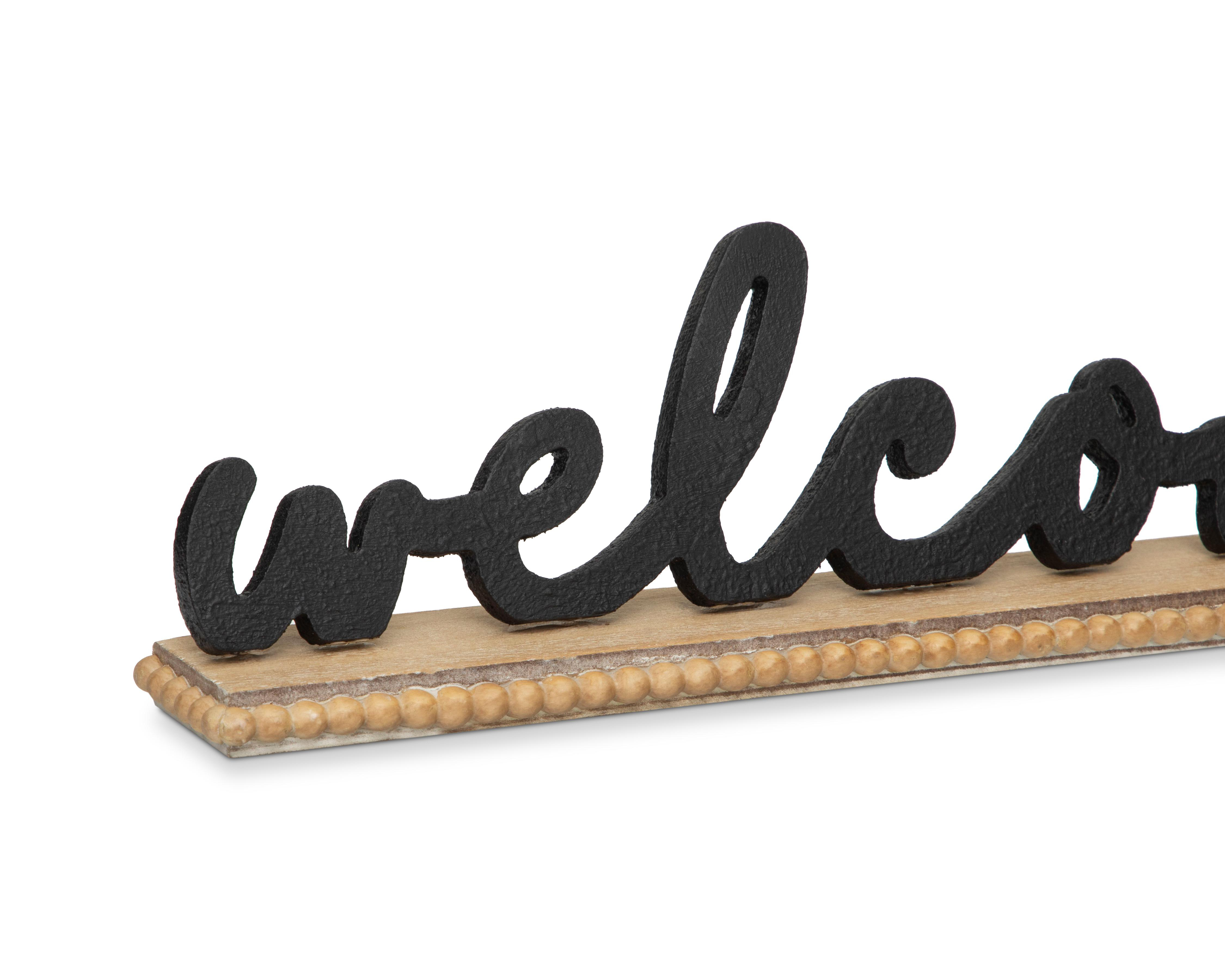 Foto 4 pulgar | Escultura Welcome Welo de Madera