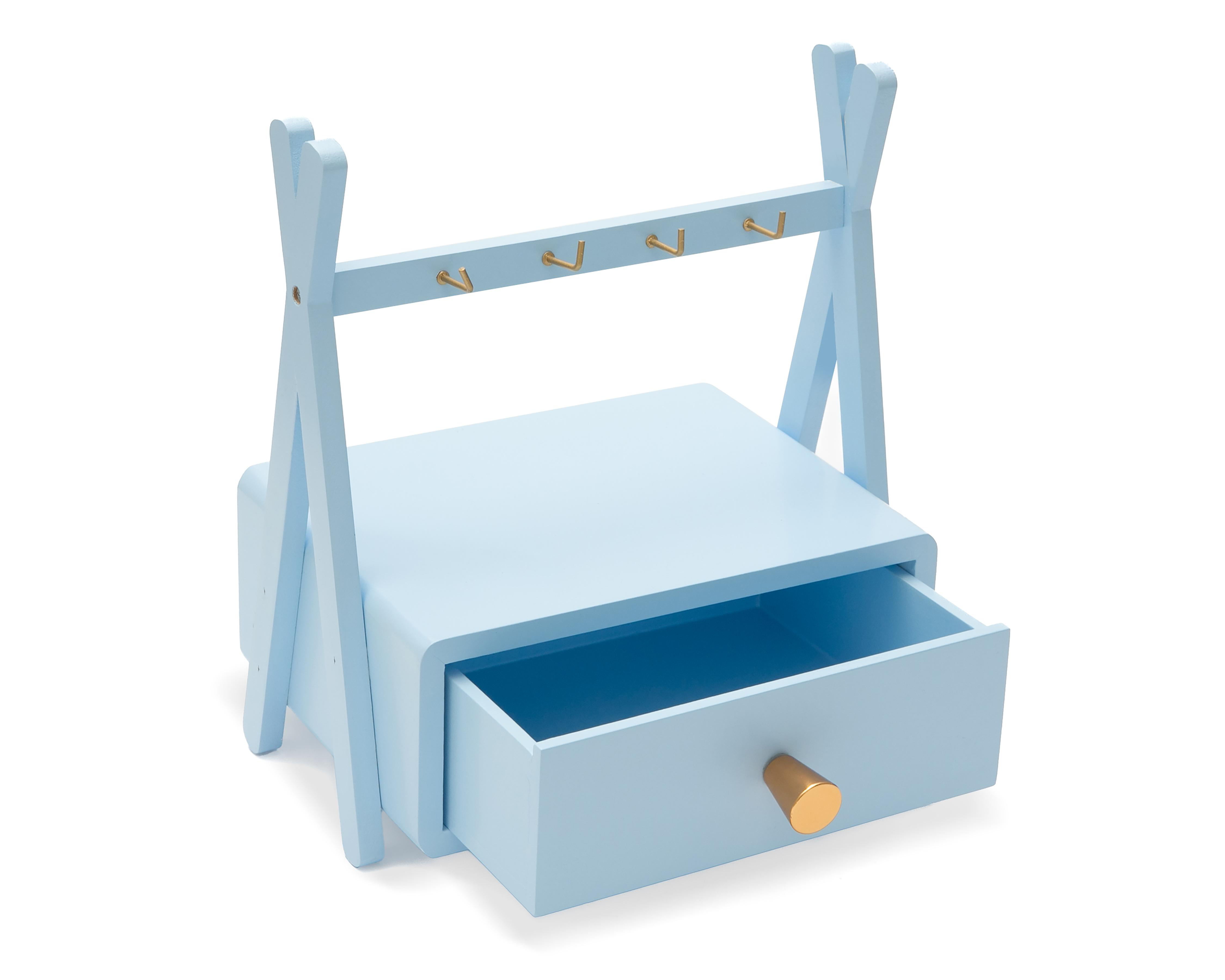 Foto 4 pulgar | Joyero de Madera Starhaus Azul
