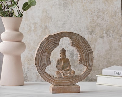 Foto 4 | Escultura de Buda Buddah de Cerámica