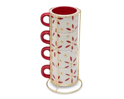 Foto 2 | Taza de Cerámica Starhaus 4 Piezas