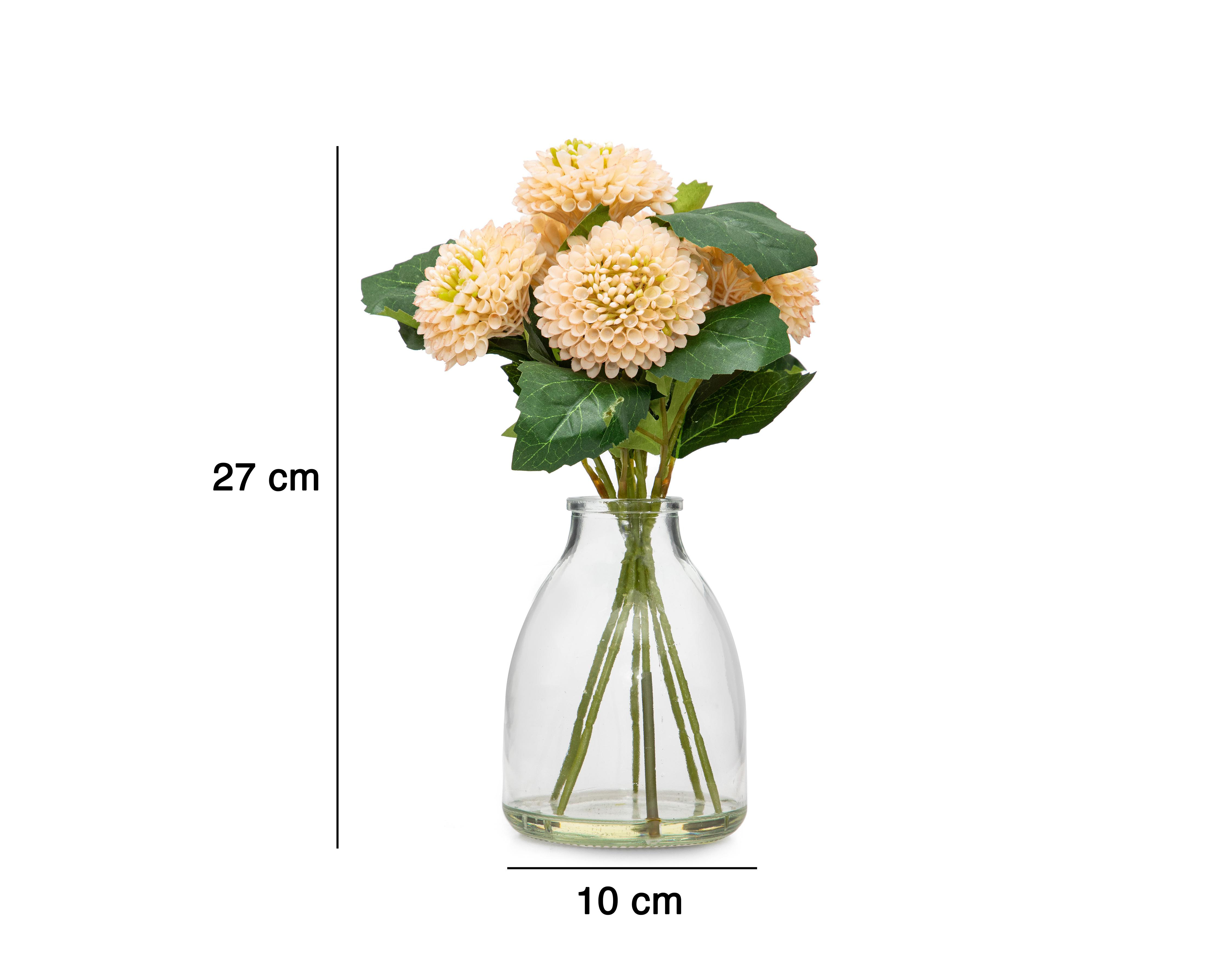 Foto 6 pulgar | Flores Artificiales con Florero Starhaus 27 cm