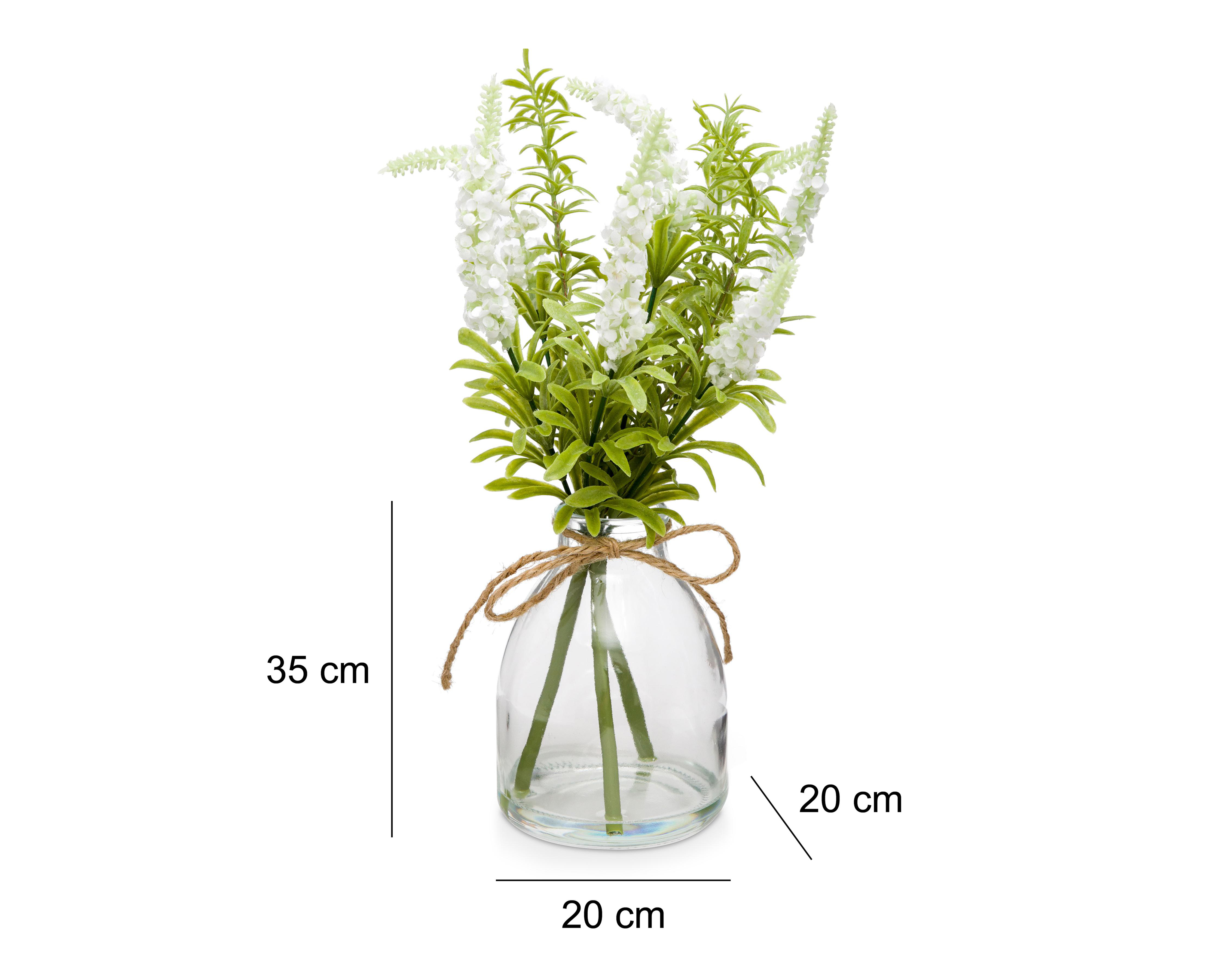 Foto 6 pulgar | Lavanda Artificial con Florero Starhaus 35 cm