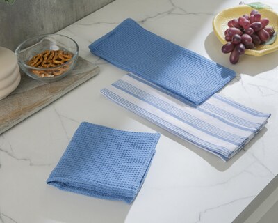 Foto 4 | Toalla de Cocina Starhaus Siren Azul 3 Piezas