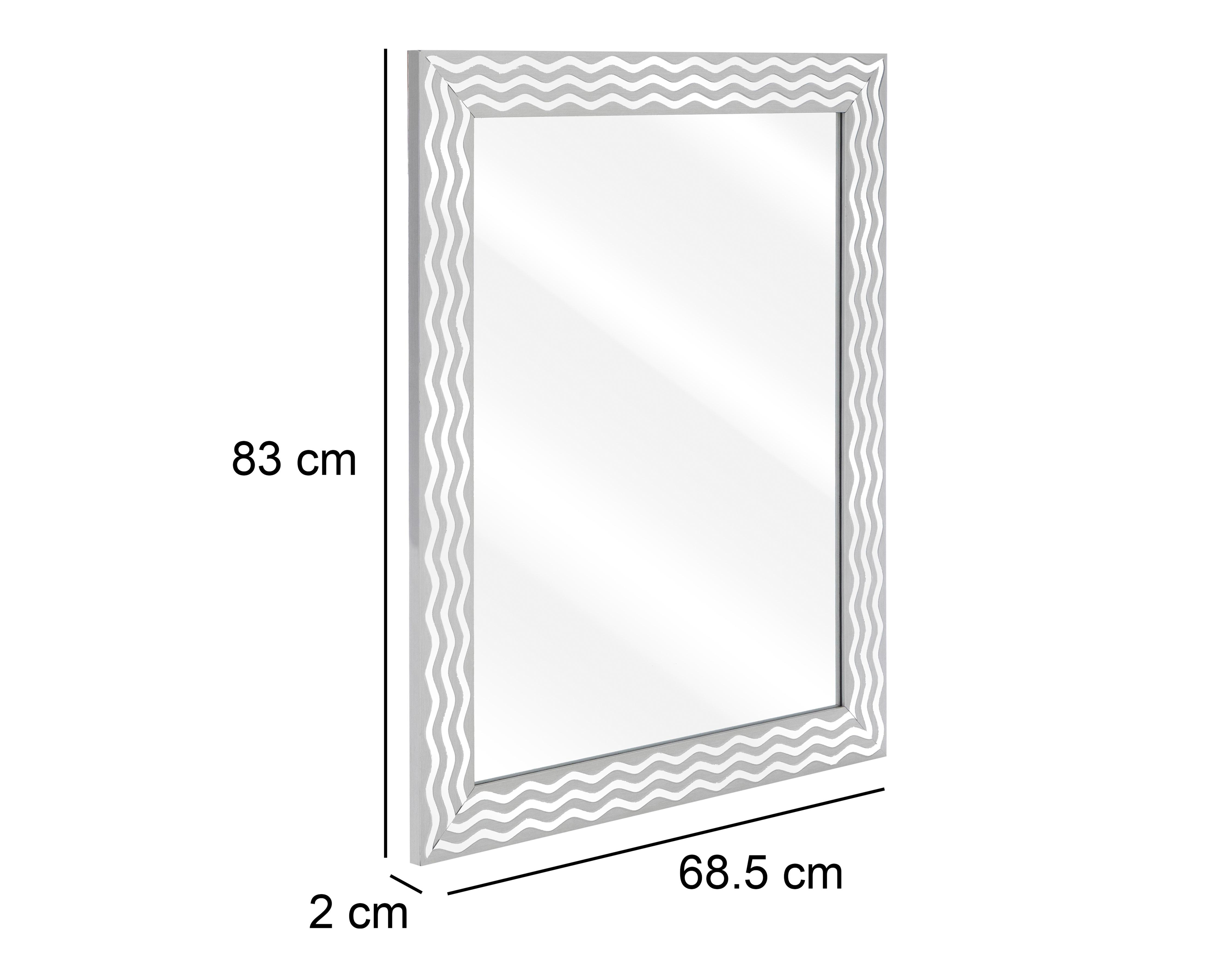 Foto 5 | Espejo Rectangular Afagano 68.5 x 83 cm