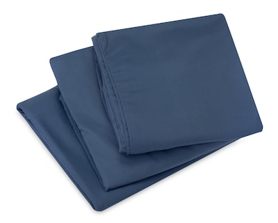 Foto 2 | Sábana Matrimonial con Fundas para Almohada Starhaus Gabo Azul Marino 4 Piezas
