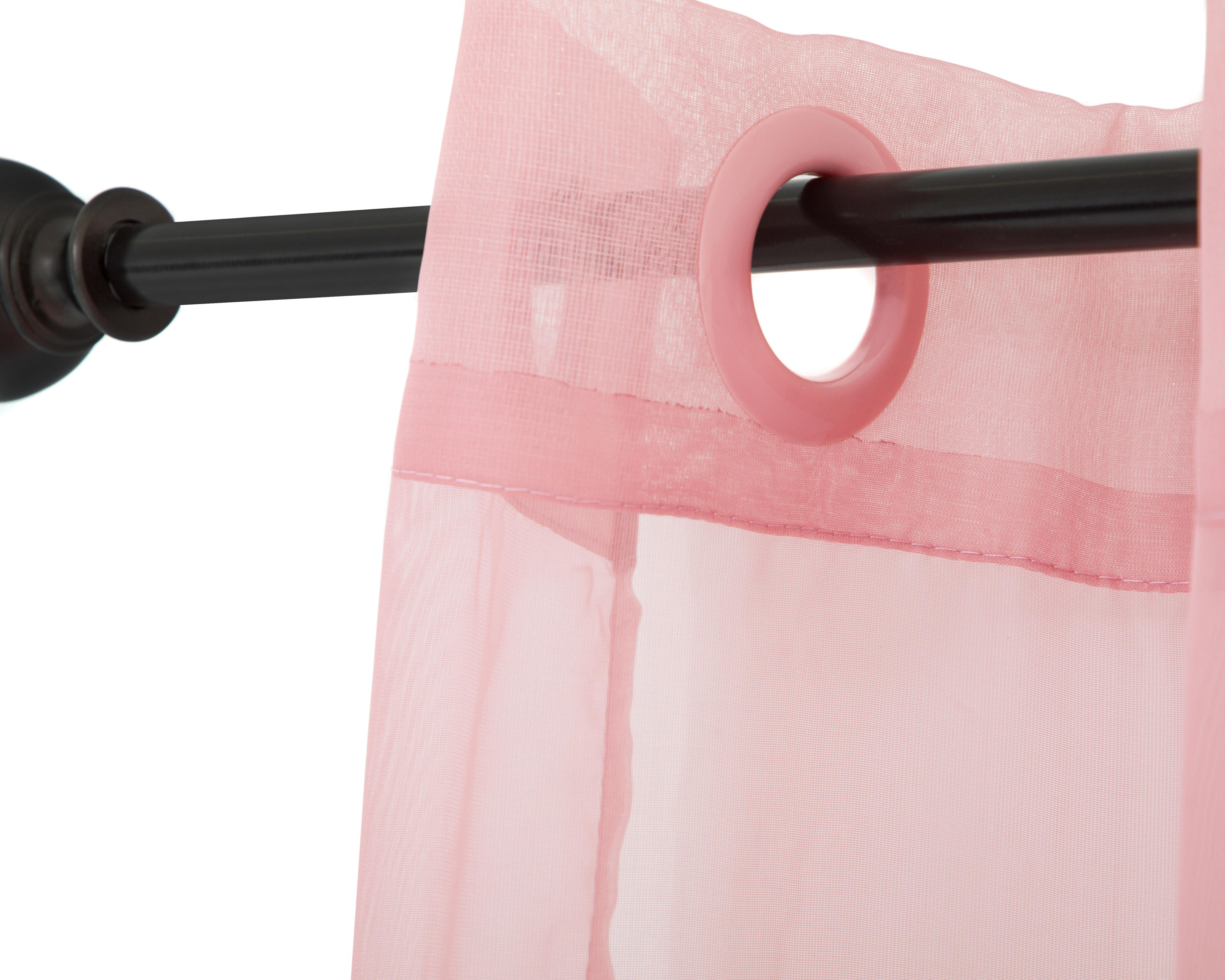 Foto 3 pulgar | Cortina Evelyn 140 x 225 cm Rosa