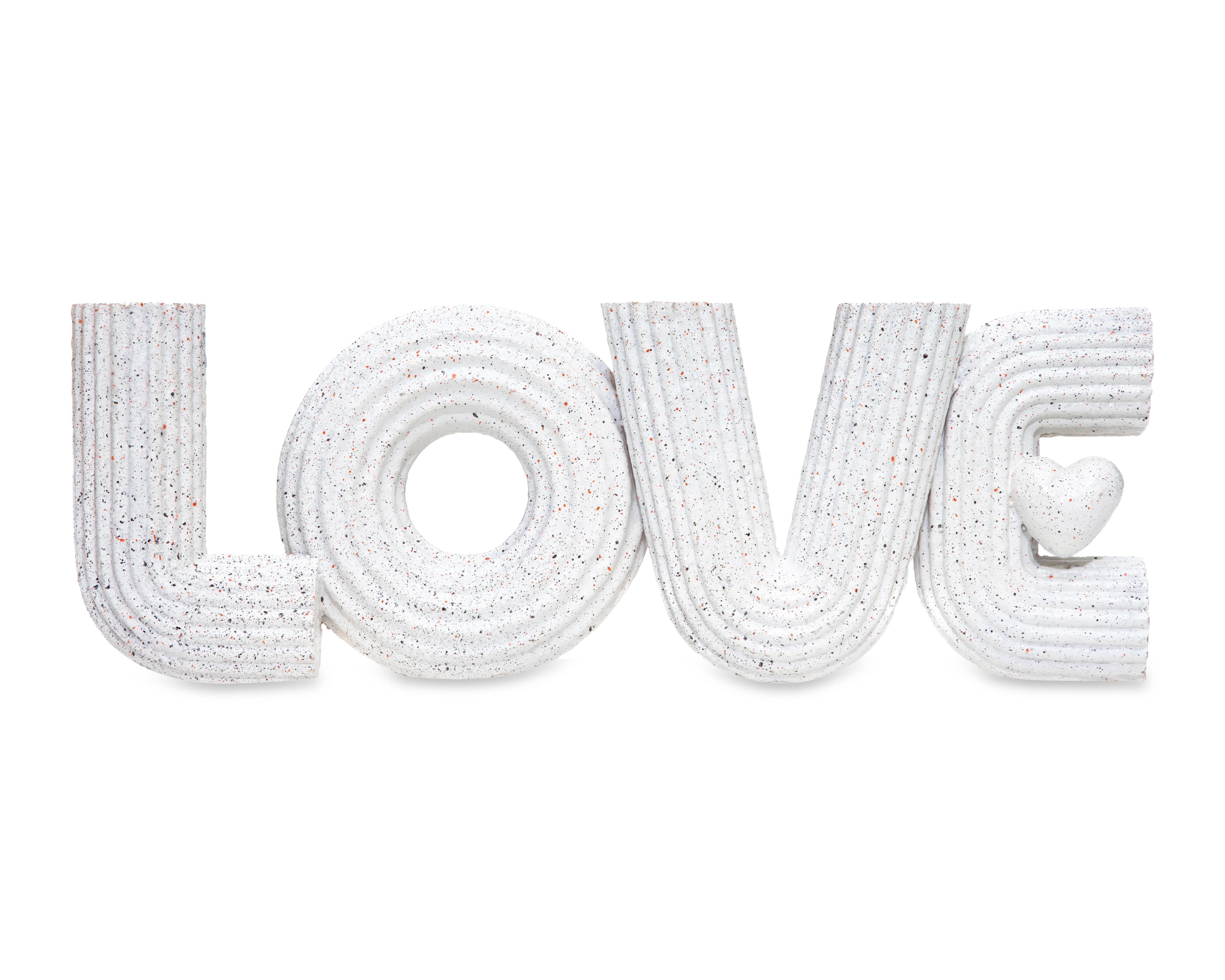 Foto 4 pulgar | Escultura Letras Love C de Resina
