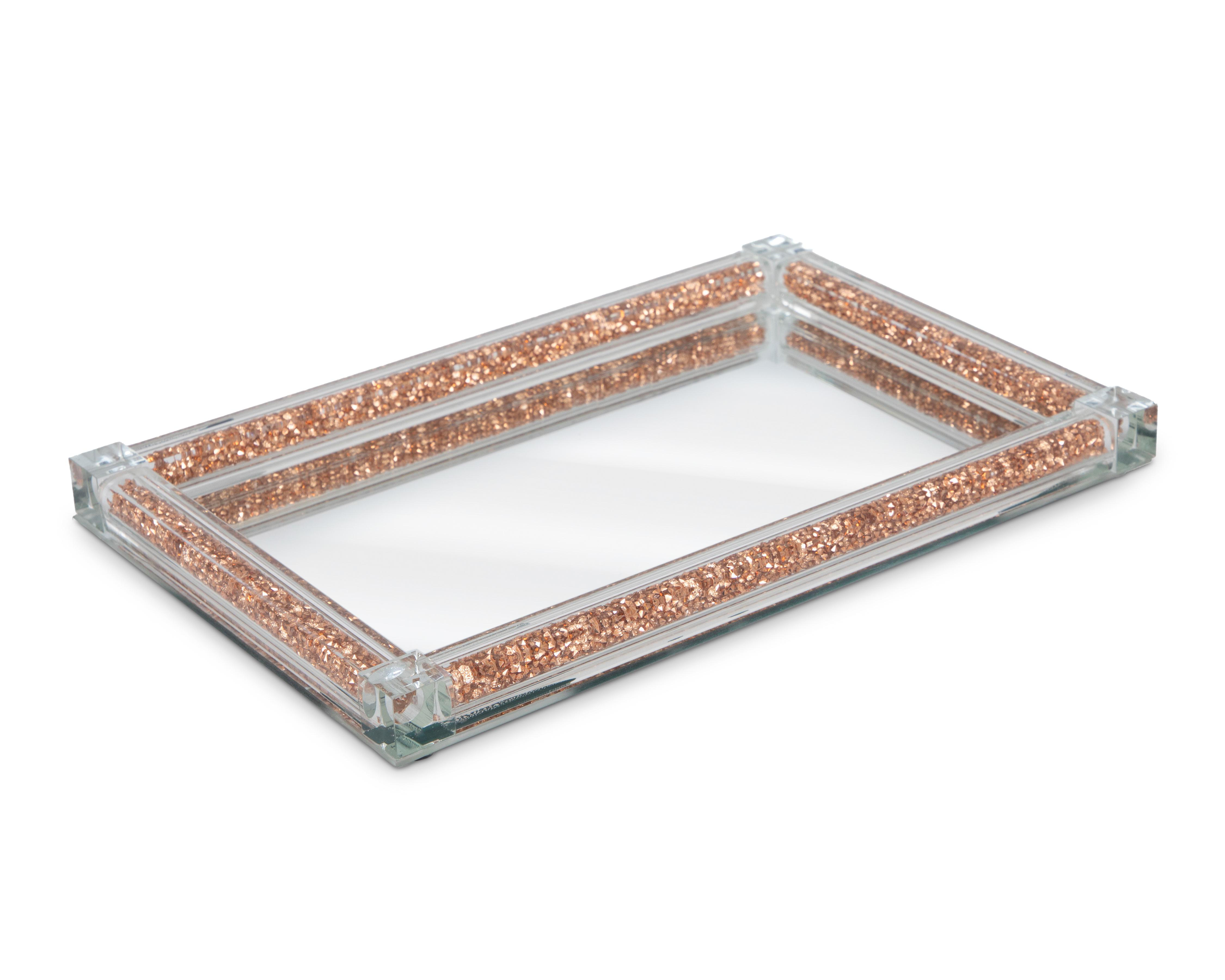Charola Rectangular Arabella de Acrílico